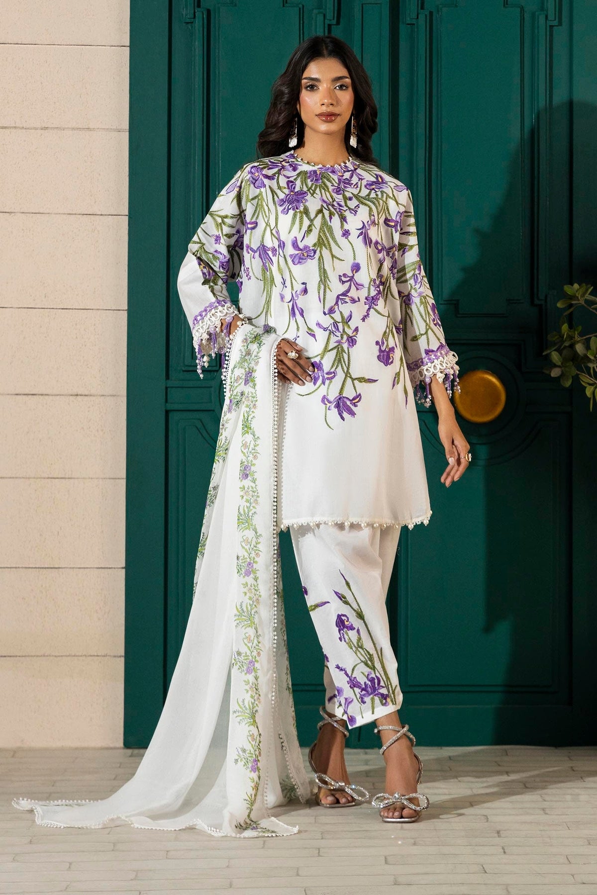 Sana Safinaz | Muzlin Spring 25 | M251-017A-3CJ by Sana Safinaz - Designer Dress - Type: Ladies Clothes - Available at Libayah - 100% Original