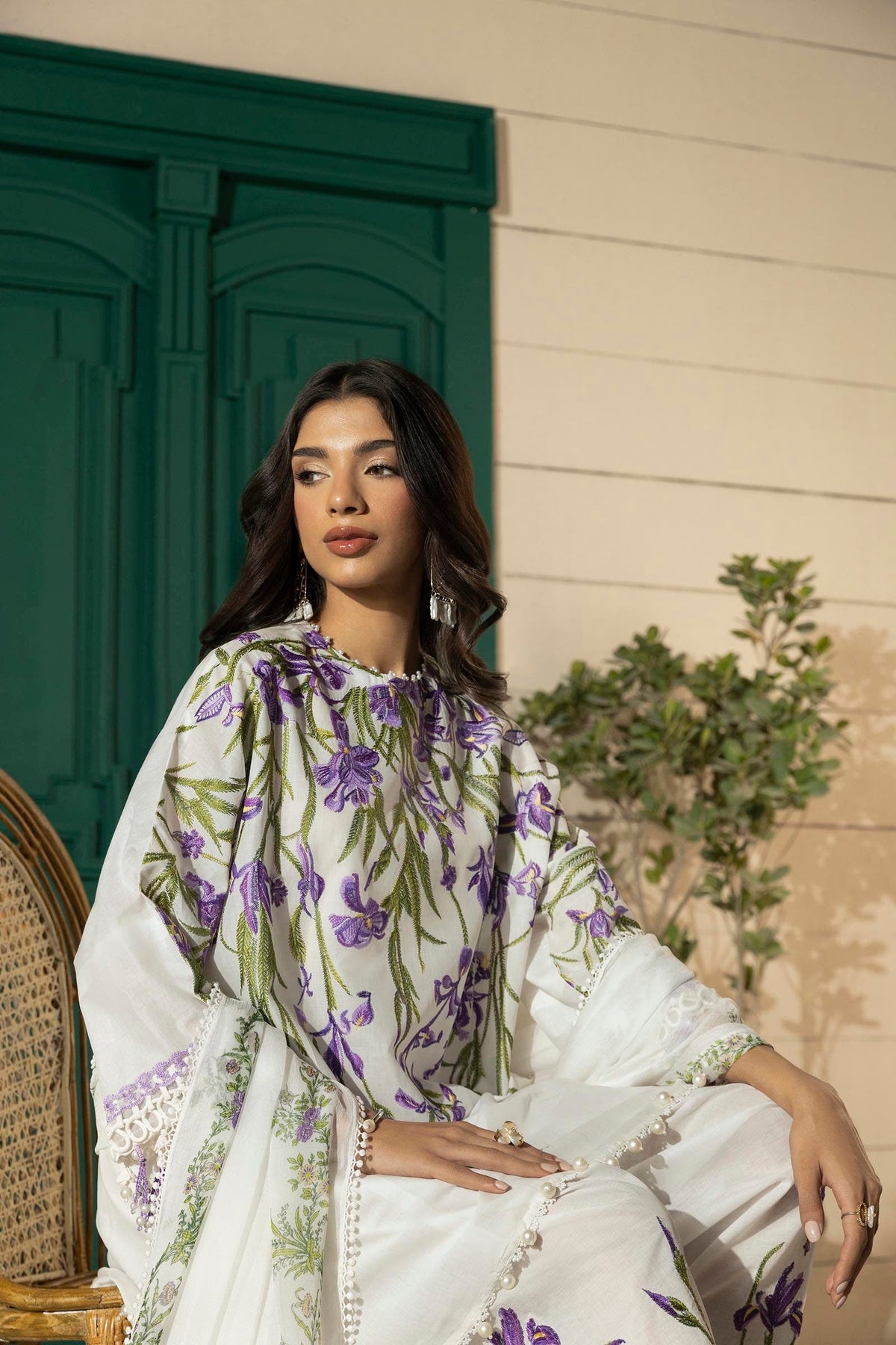 Sana Safinaz | Muzlin Spring 25 | M251-017A-3CJ by Sana Safinaz - Designer Dress - Type: Ladies Clothes - Available at Libayah - 100% Original