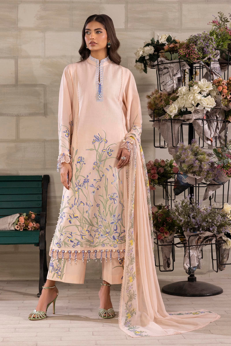 Sana Safinaz | Muzlin Spring 24 | M251-017B-3CJ by Sana Safinaz - Designer Dress  - Type : Ladies Clothes - Available at Libayah - 100% Original 