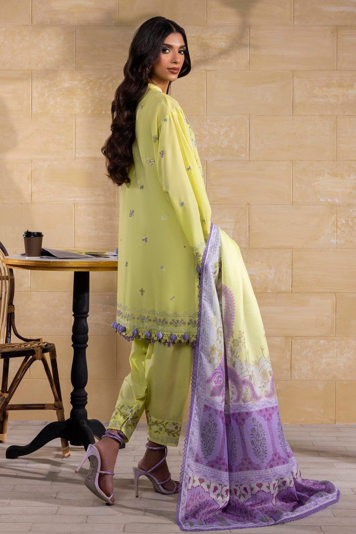 Sana Safinaz | Muzlin Spring 25 | M251-018B-3CT by Sana Safinaz - Designer Dress - Type: Ladies Clothes - Available at Libayah - 100% Original