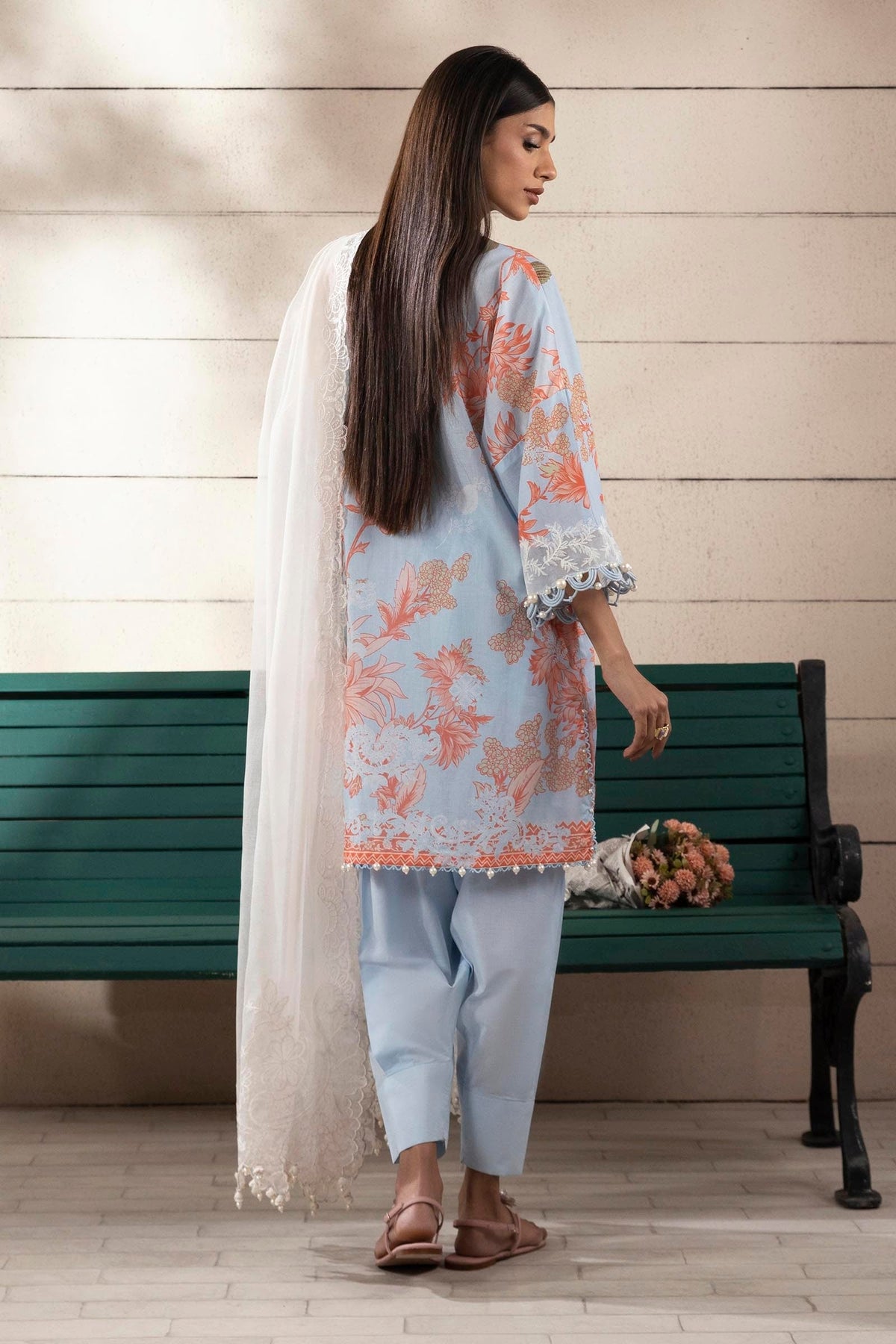 Sana Safinaz | Muzlin Spring 25 | M251-020B-3CS by Sana Safinaz - Designer Dress - Type: Ladies Clothes - Available at Libayah - 100% Original