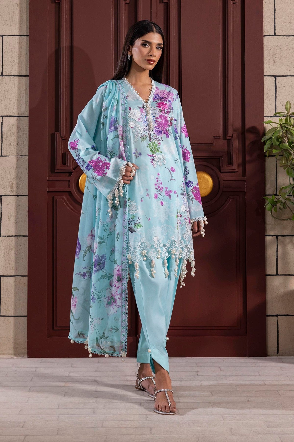 Sana Safinaz | Muzlin Spring 25 | M251-025B-3CJ by Sana Safinaz - Designer Dress - Type: Ladies Clothes - Available at Libayah - 100% Original