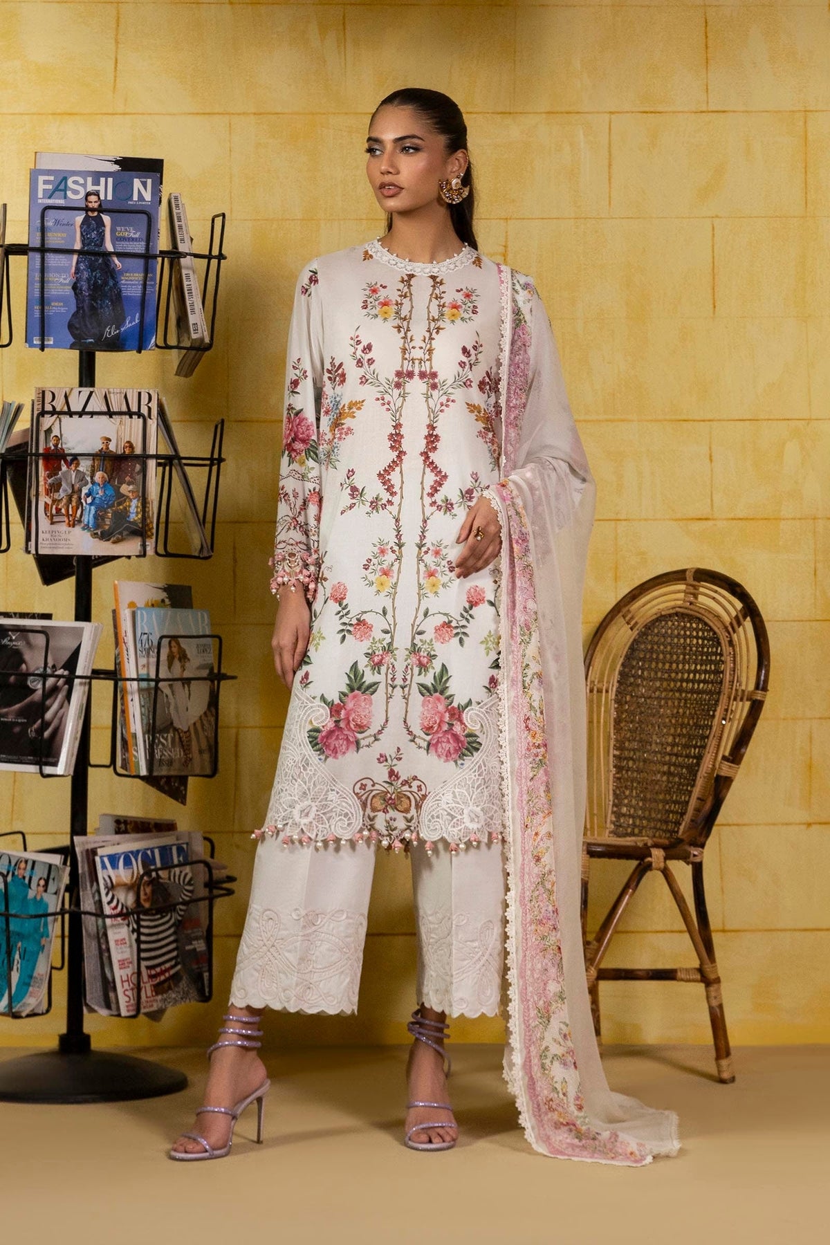 Sana Safinaz | Muzlin Spring 25 | M251-026A-3CI by Sana Safinaz - Designer Dress - Type: Ladies Clothes - Available at Libayah - 100% Original