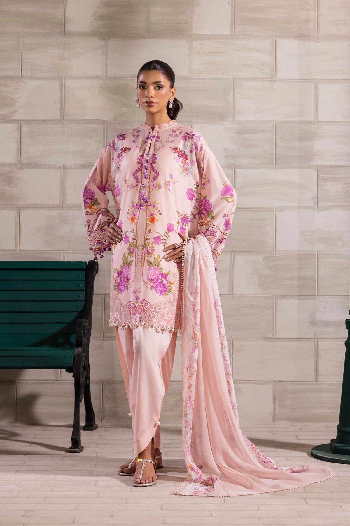 Sana Safinaz | Muzlin Spring 25 | M251-026B-3CI by Sana Safinaz - Designer Dress - Type: Ladies Clothes - Available at Libayah - 100% Original