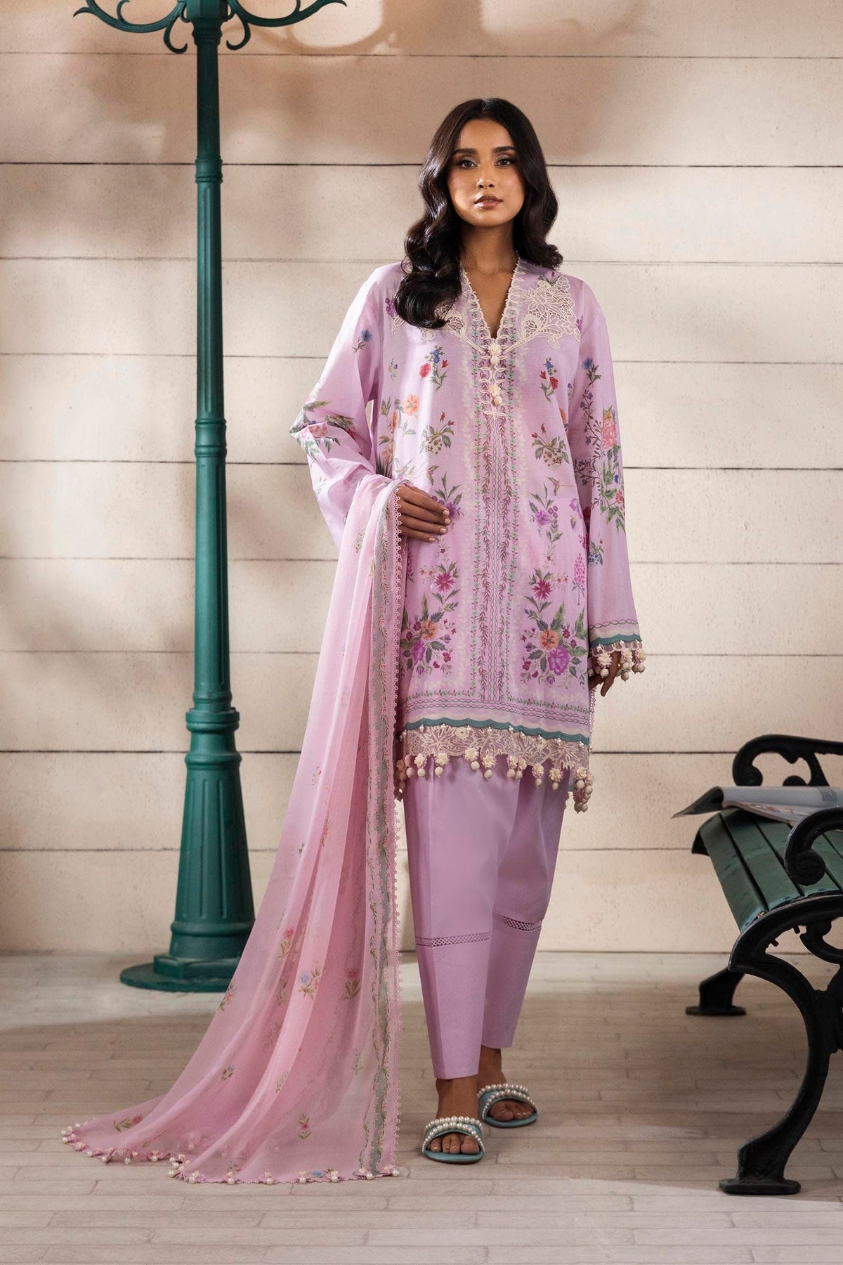 Sana Safinaz | Muzlin Spring 25 | M251-028B-3CI by Sana Safinaz - Designer Dress - Type: Ladies Clothes - Available at Libayah - 100% Original