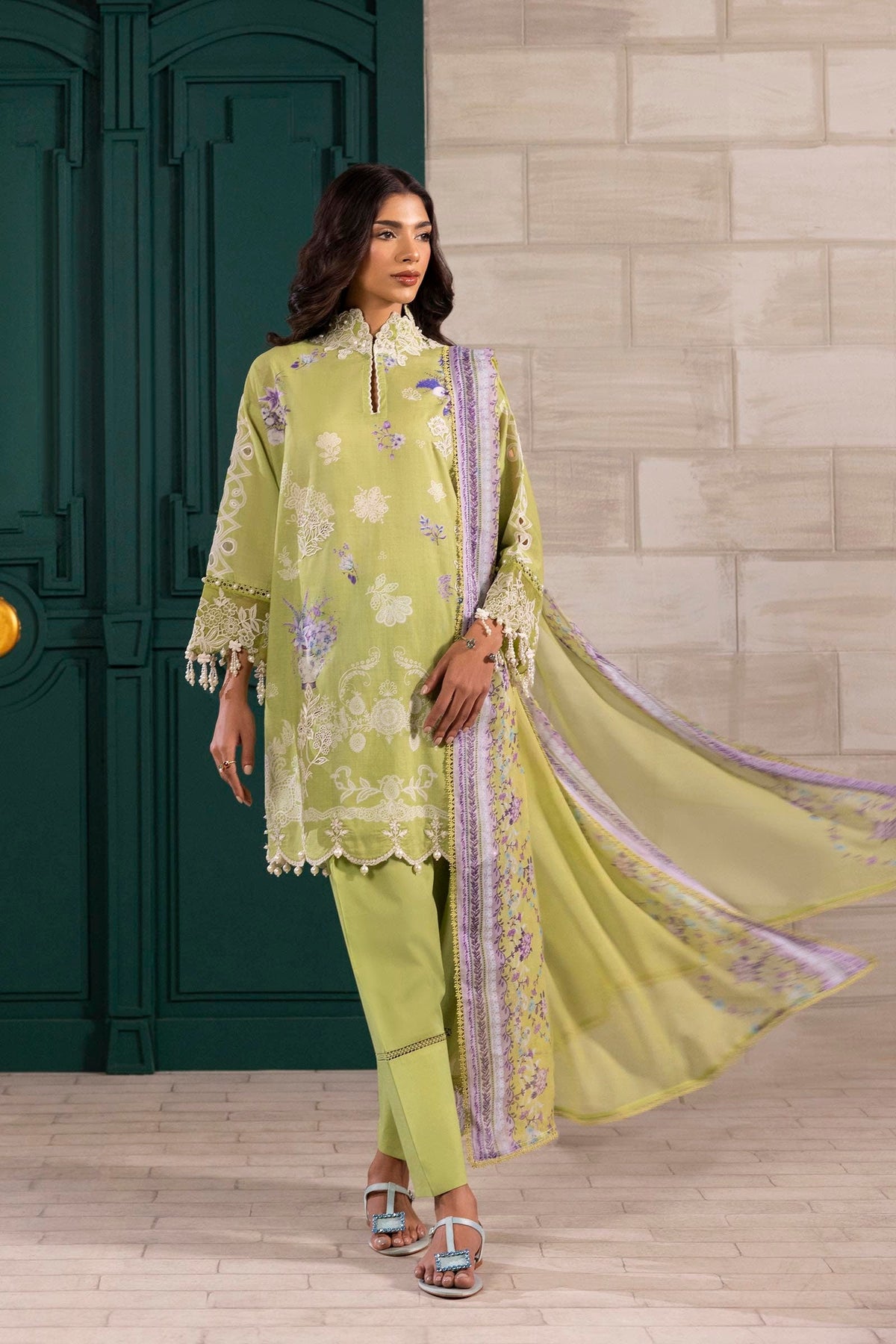 Sana Safinaz | Muzlin Spring 25 | M251-029B-3CI by Sana Safinaz - Designer Dress - Type: Ladies Clothes - Available at Libayah - 100% Original