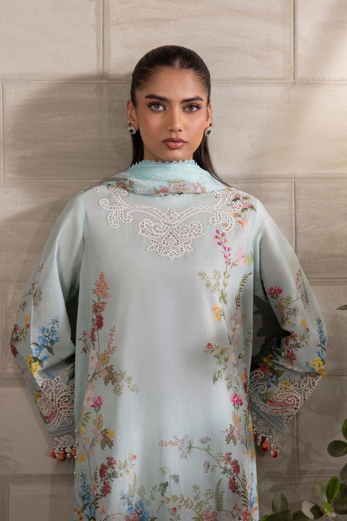 Sana Safinaz | Muzlin Spring 25 | M251-030A-3CI by Sana Safinaz - Designer Dress - Type: Ladies Clothes - Available at Libayah - 100% Original