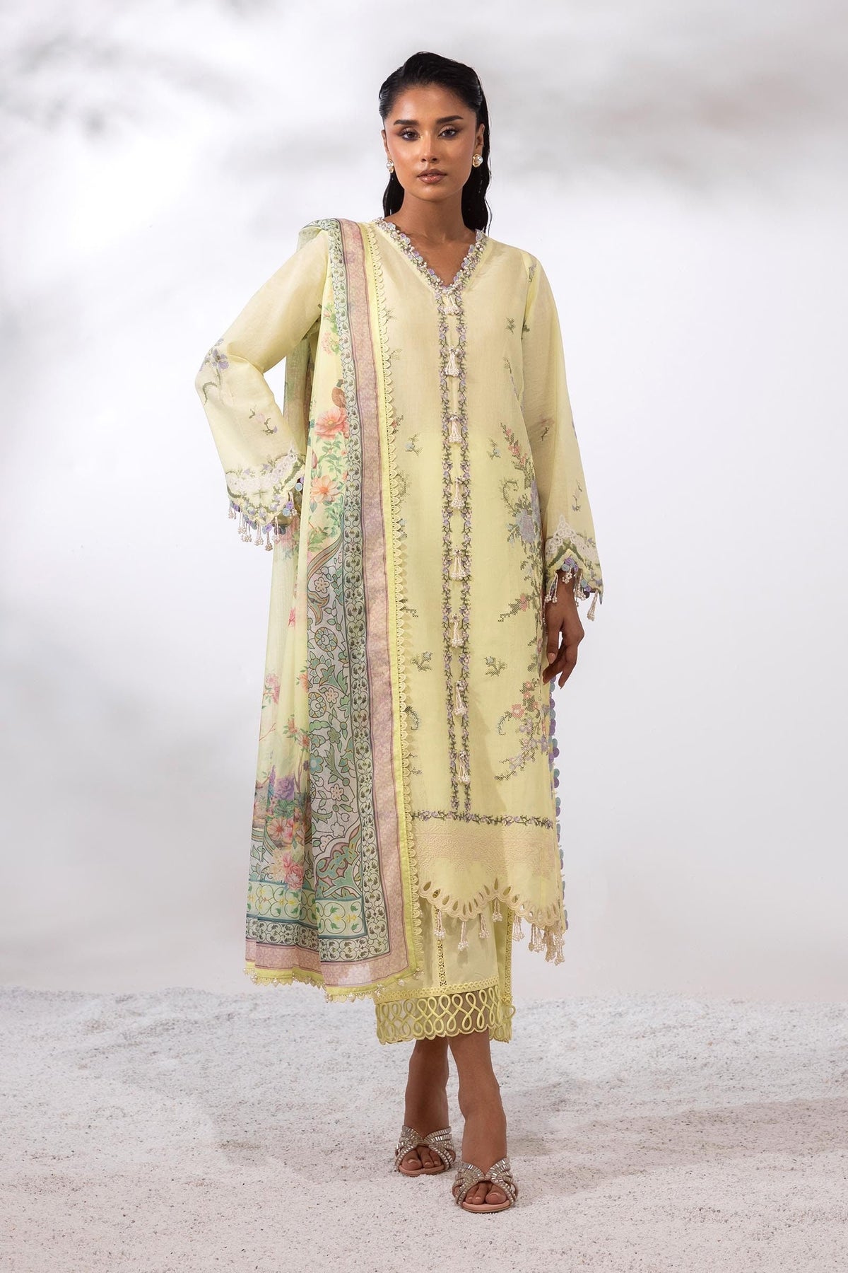 Sana Safinaz | Muzlin Summer 25 | 009A by Sana Safinaz - Designer Dress - Type: Ladies Clothes - Available at Libayah - 100% Original