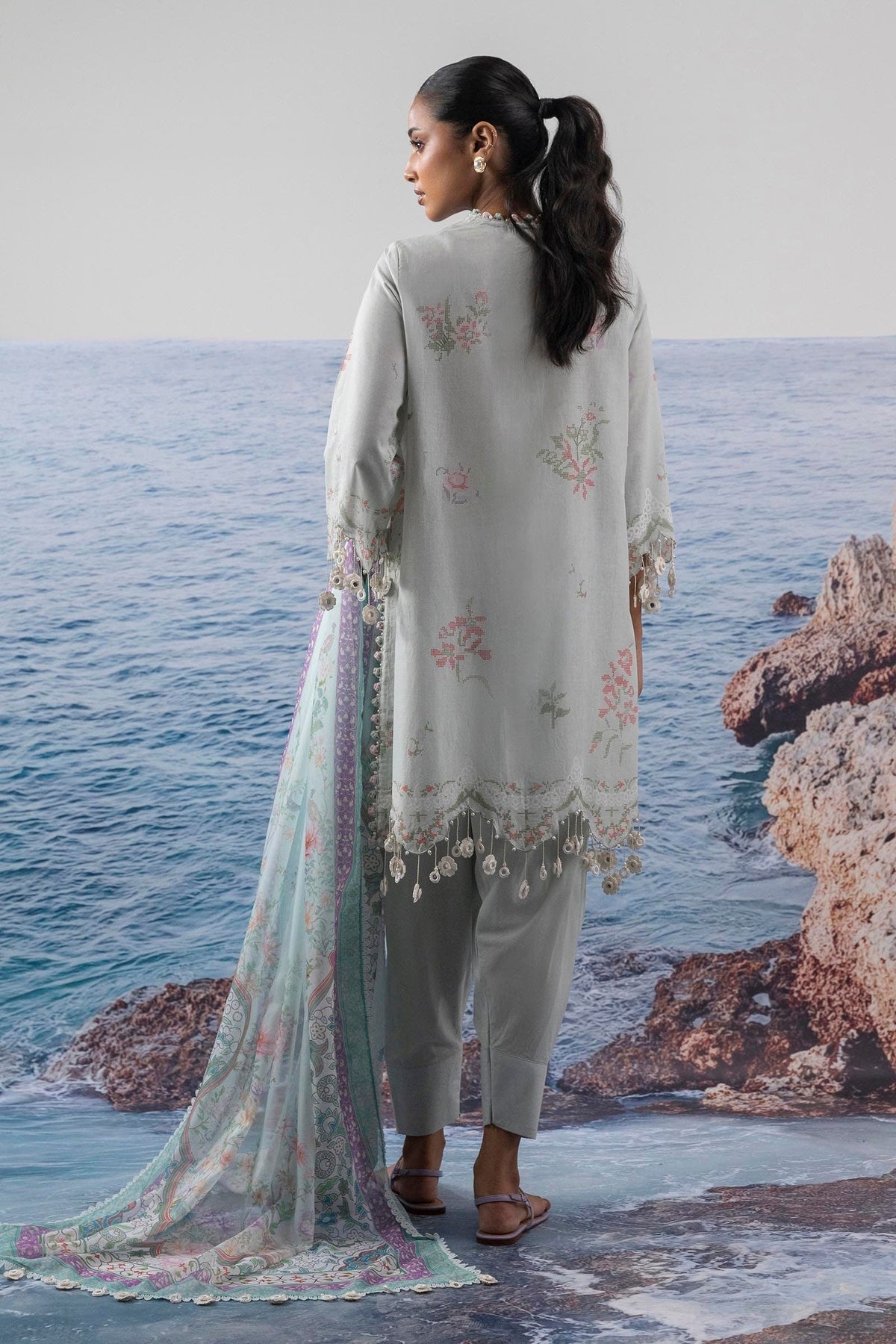 Sana Safinaz | Muzlin Summer 25 | 009B by Sana Safinaz - Designer Dress - Type: Ladies Clothes - Available at Libayah - 100% Original