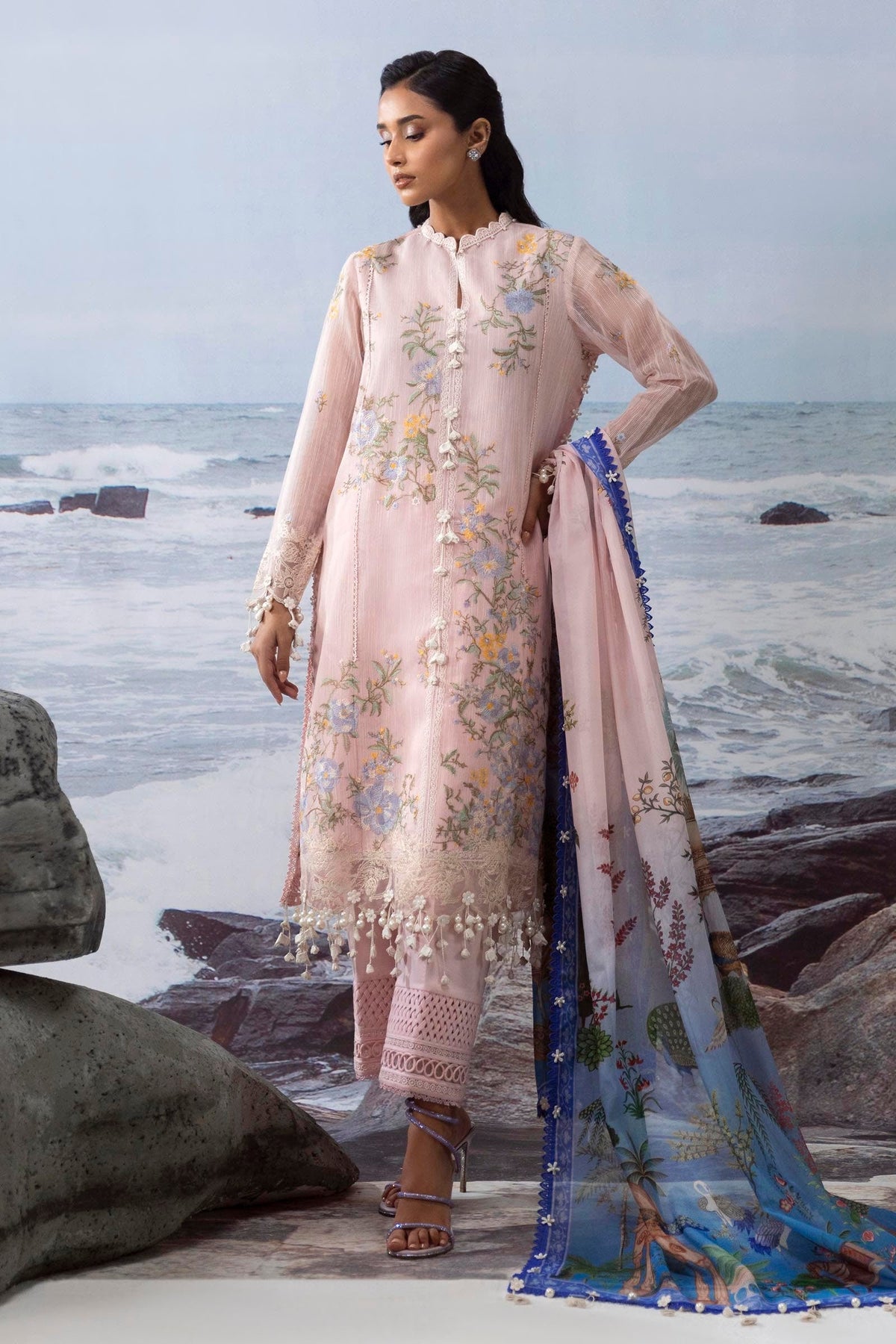 Sana Safinaz | Muzlin Summer 25 | 013B by Sana Safinaz - Designer Dress - Type: Ladies Clothes - Available at Libayah - 100% Original