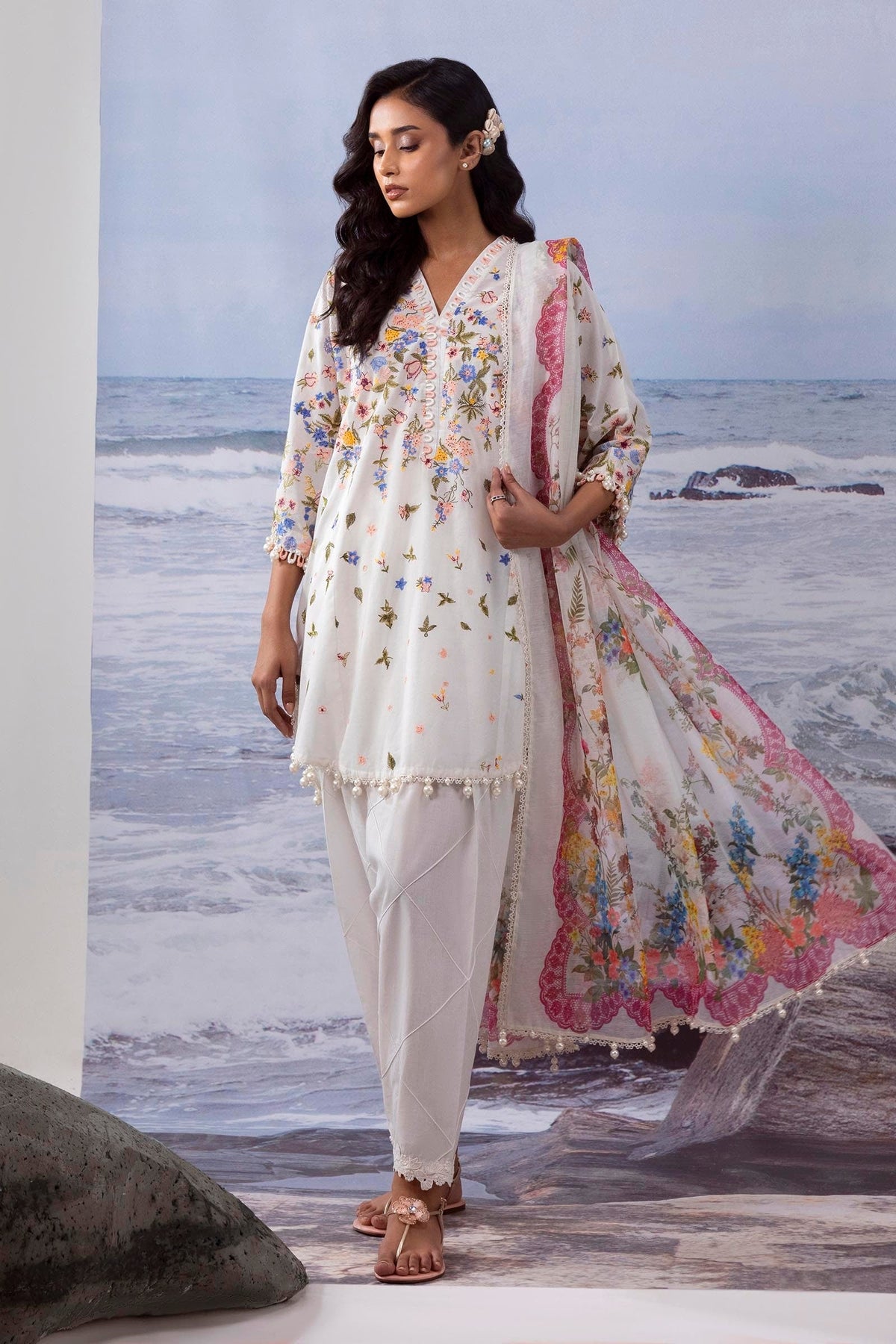 Sana Safinaz | Muzlin Summer 25 | 015A by Sana Safinaz - Designer Dress - Type: Ladies Clothes - Available at Libayah - 100% Original