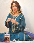 Zar | Formals Wear | Teal by Zar - Designer Dress - Type: Ladies Clothes - Available at Libayah - 100% Original