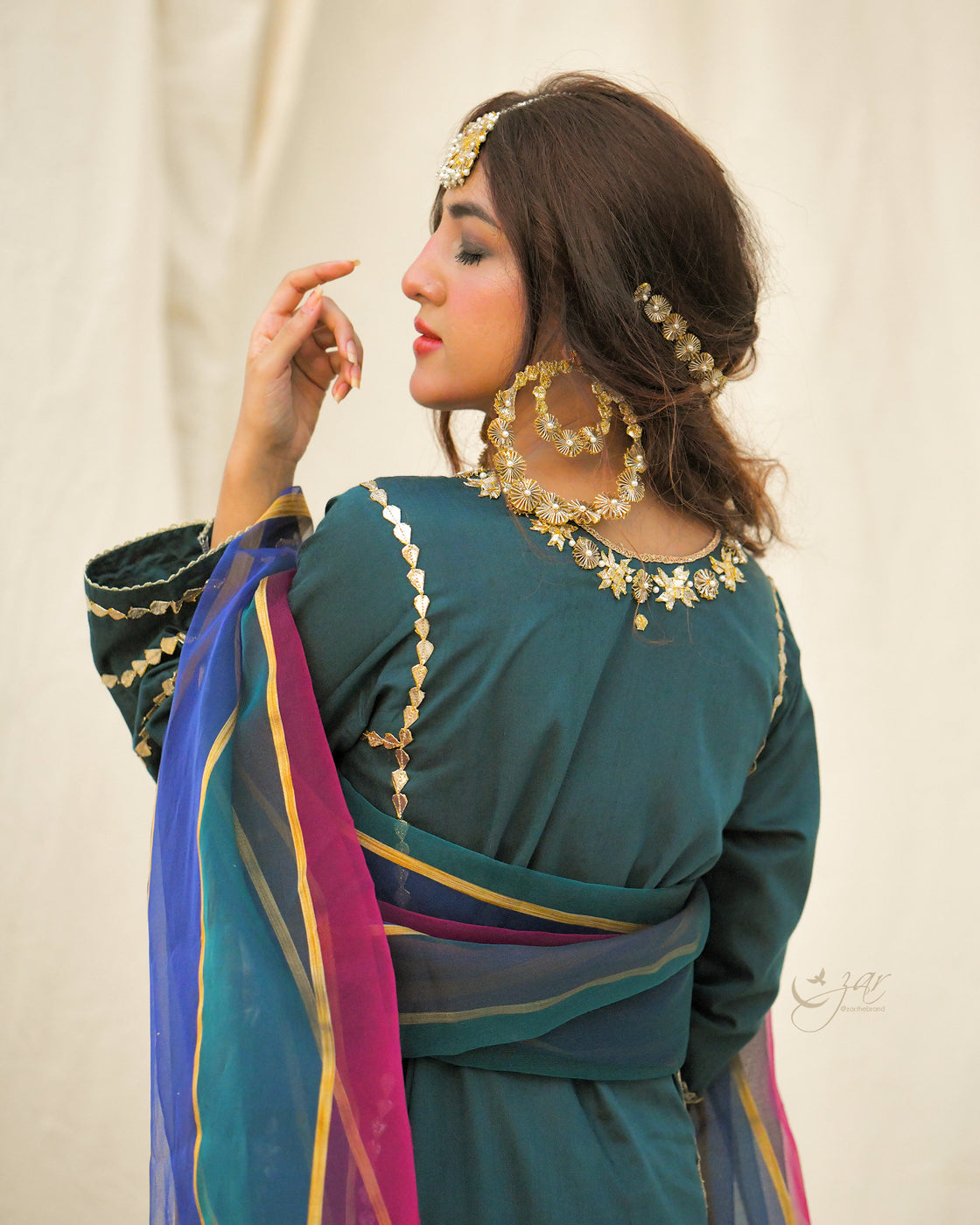 Zar | Formals Wear | Teal by Zar - Designer Dress - Type: Ladies Clothes - Available at Libayah - 100% Original