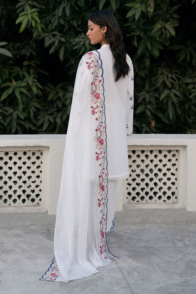 Cross Stitch | Emb Lawn Mahiri 26 | DEW WHISPER - Designer Dress - Type : Ladies Clothes - Available at Libayah - 100% Original