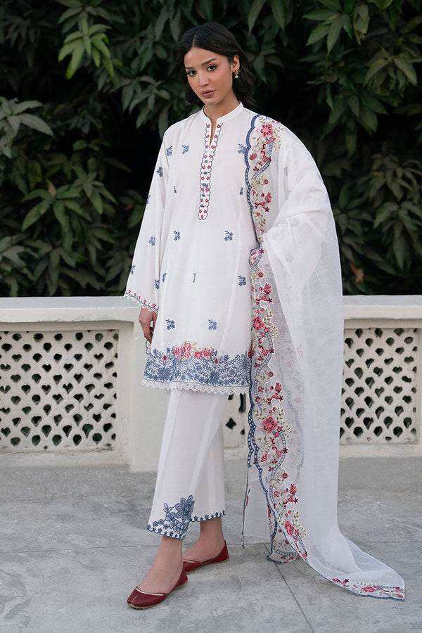 Cross Stitch | Emb Lawn Mahiri 26 | DEW WHISPER - Designer Dress - Type : Ladies Clothes - Available at Libayah - 100% Original
