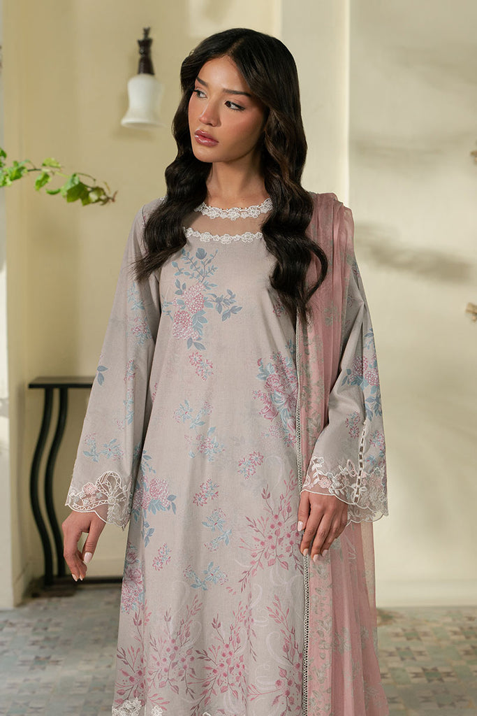 Cross Stitch | Emb Lawn Mahiri 26 | CRYSTAL SPLASH - Designer Dress - Type : Ladies Clothes - Available at Libayah - 100% Original