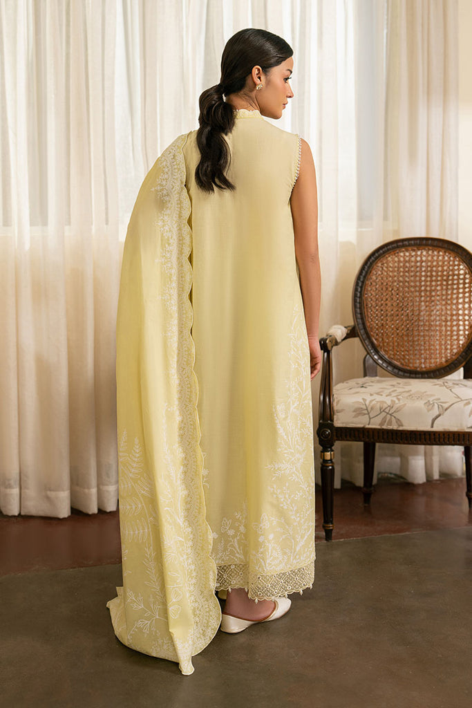 Cross Stitch | Emb Lawn Mahiri 26 | MELLOW GREEN - Designer Dress - Type : Ladies Clothes - Available at Libayah - 100% Original