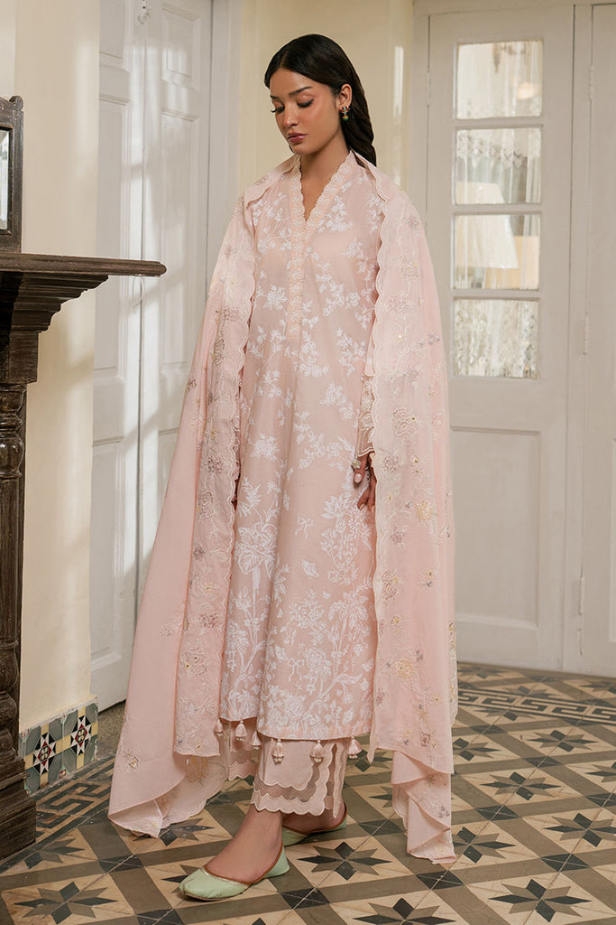 Cross Stitch | Emb Lawn Mahiri 26 | PASTEL MELODY - Designer Dress - Type : Ladies Clothes - Available at Libayah - 100% Original
