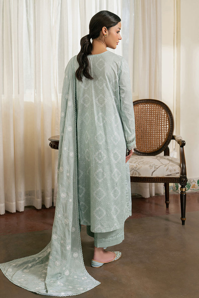 Cross Stitch | Emb Lawn Mahiri 26 | SAGE REVERIE - Designer Dress - Type : Ladies Clothes - Available at Libayah - 100% Original