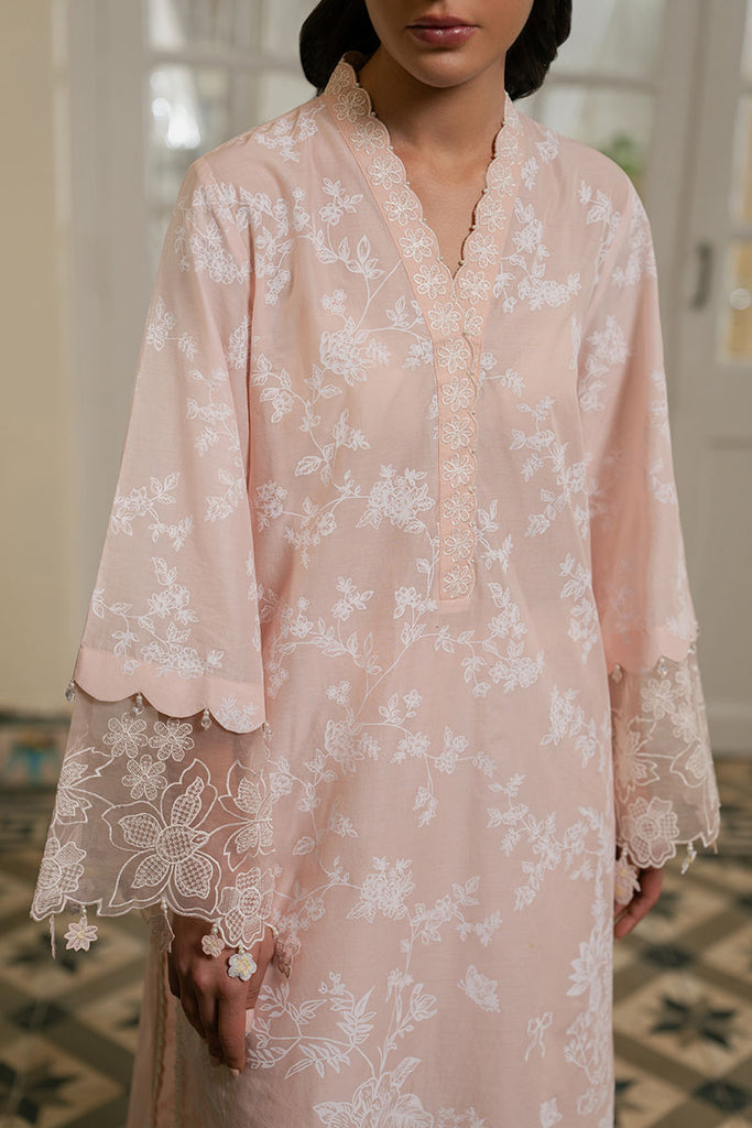 Cross Stitch | Emb Lawn Mahiri 26 | PASTEL MELODY - Designer Dress - Type : Ladies Clothes - Available at Libayah - 100% Original