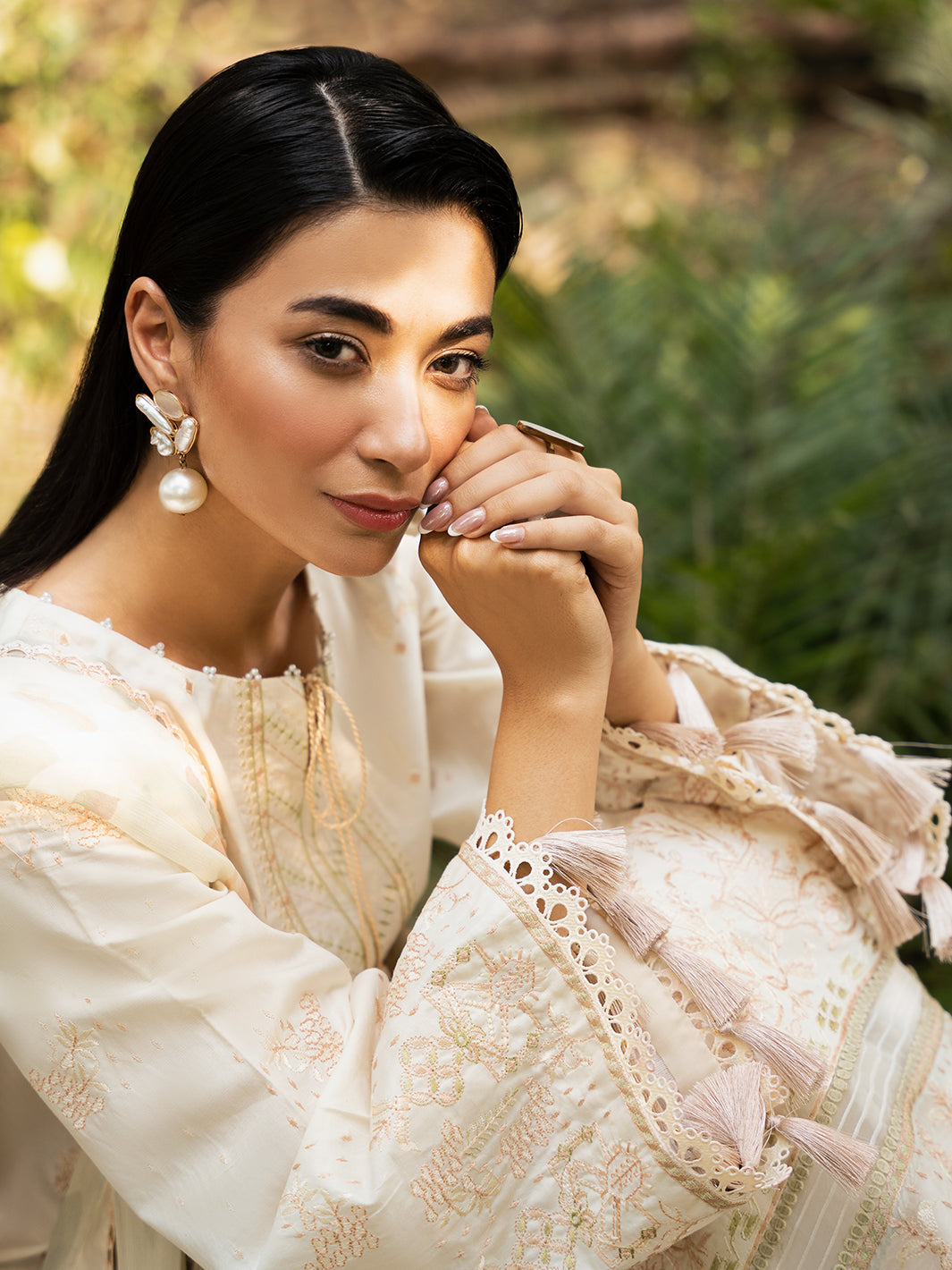 Izel | Dastak Luxury Lawn | MAAHAY by Izel - Designer Dress - Type: Ladies Clothes - Available at Libayah - 100% Original