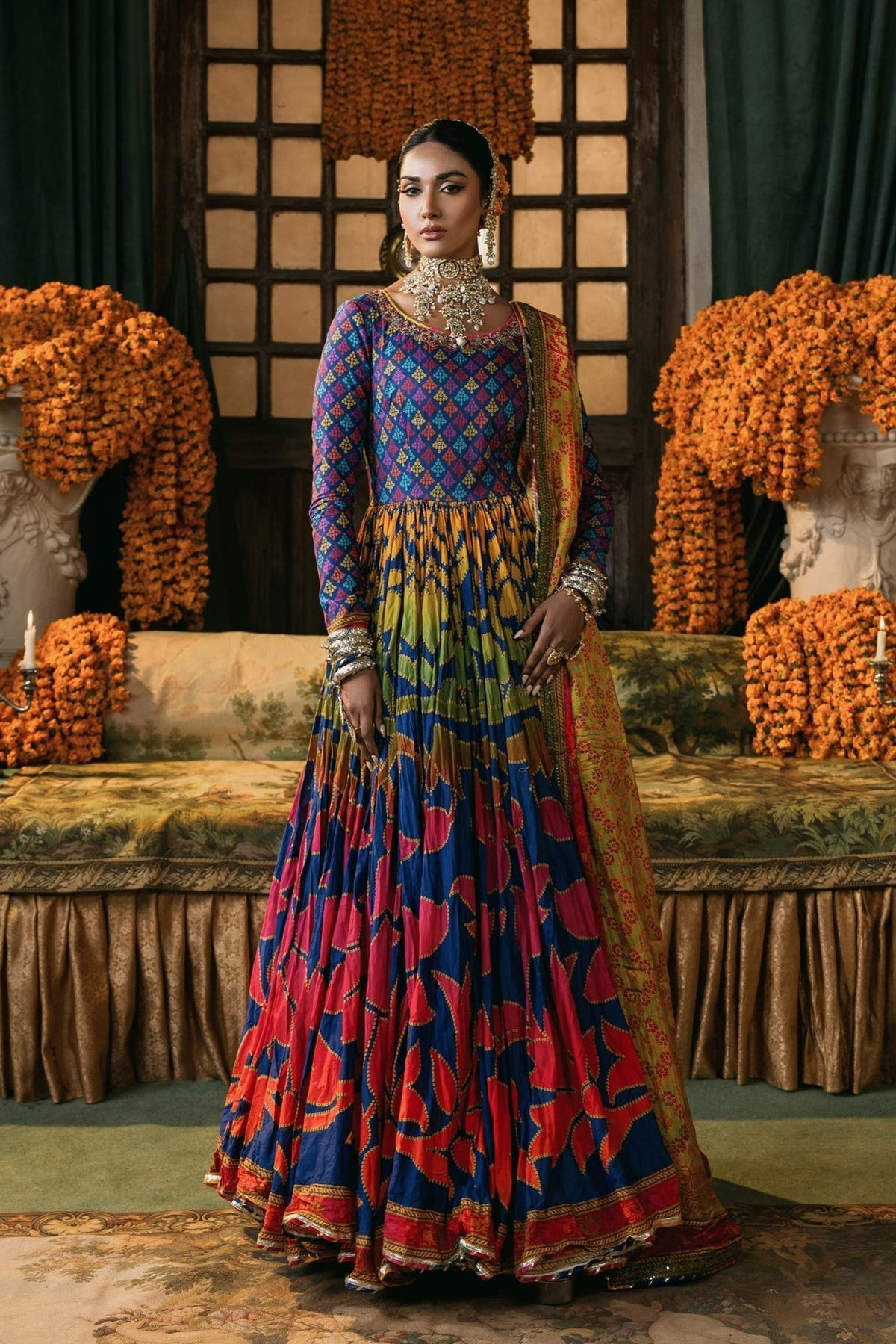 Fahad Hussayn | Lawn Banger | Maharana by Fahad Hussayn - Designer Dress - Type: Ladies Clothes - Available at Libayah - 100% Original