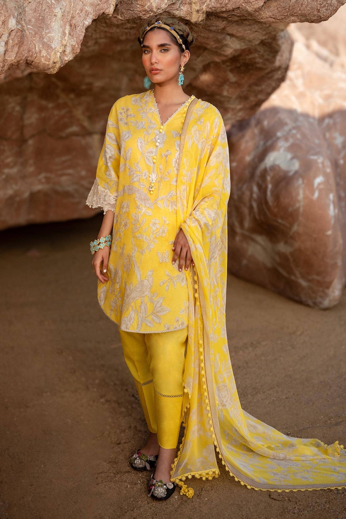 Sana Safinaz | Mahay Spring 24 | H241-001A-3CI by Sana Safinaz - Designer Dress - Type: Ladies Clothes - Available at Libayah - 100% Original