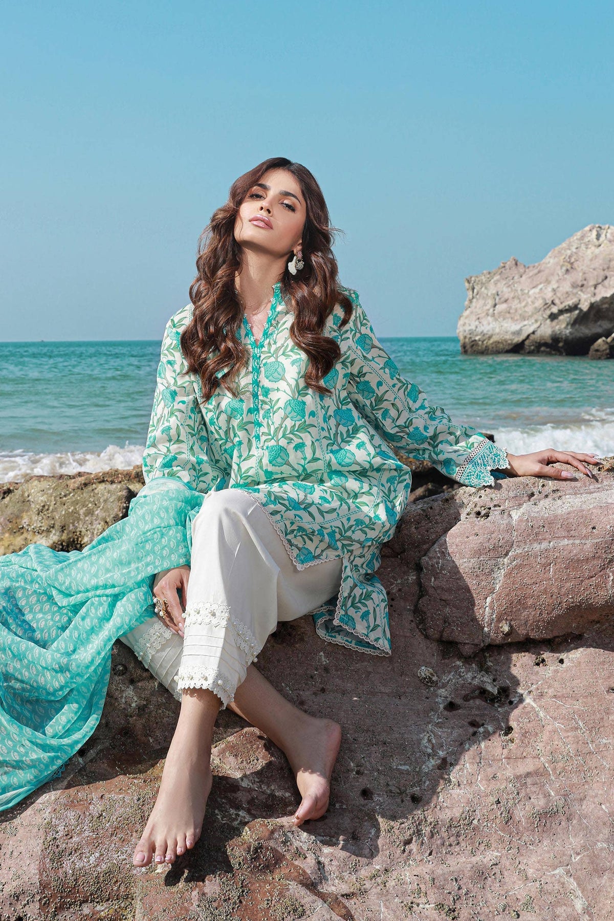 Sana Safinaz | Mahay Spring 24 | H241-002A-2BI by Sana Safinaz - Designer Dress - Type: Ladies Clothes - Available at Libayah - 100% Original
