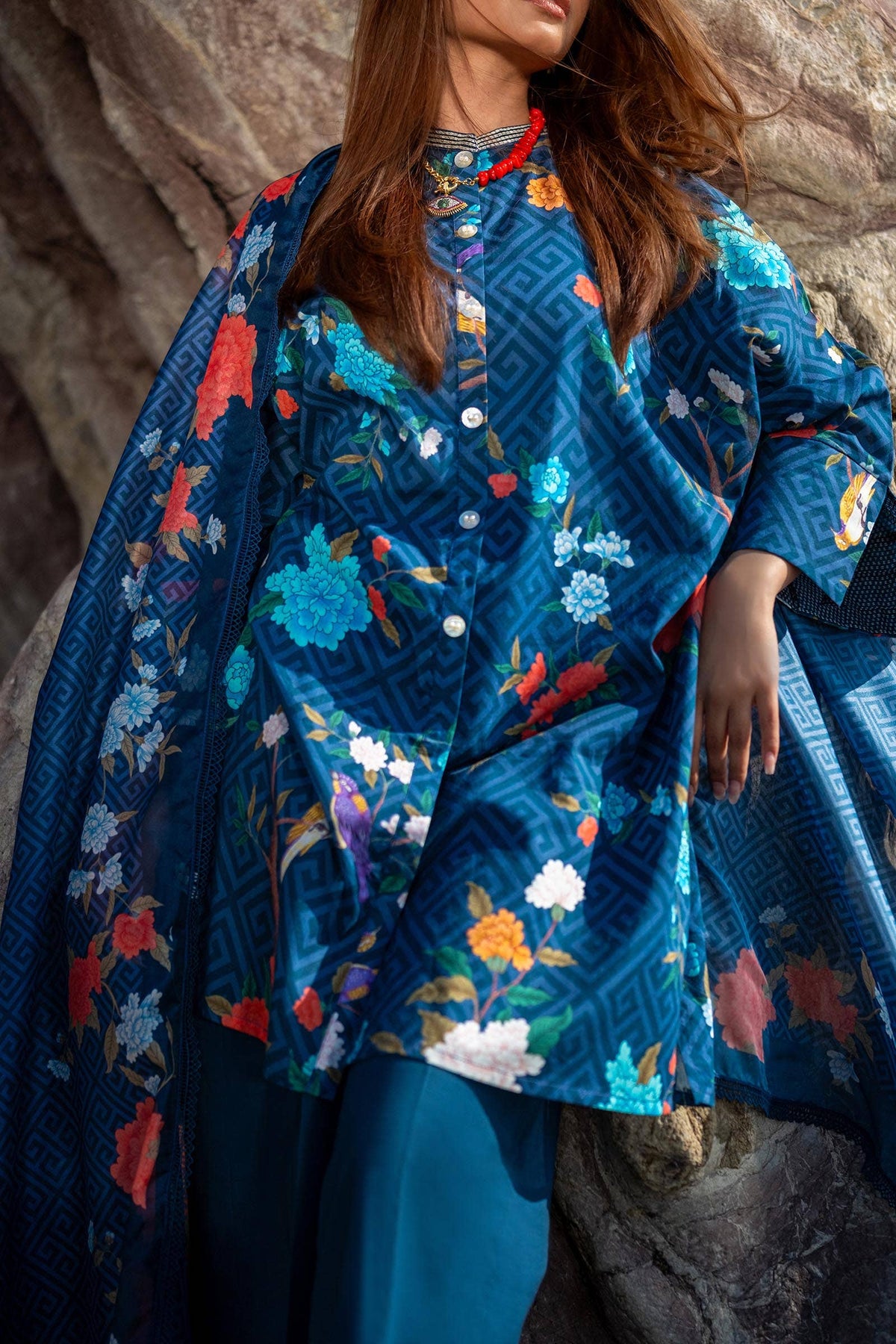 Sana Safinaz | Mahay Spring 24 | H241-013B-2BK by Sana Safinaz - Designer Dress - Type: Ladies Clothes - Available at Libayah - 100% Original