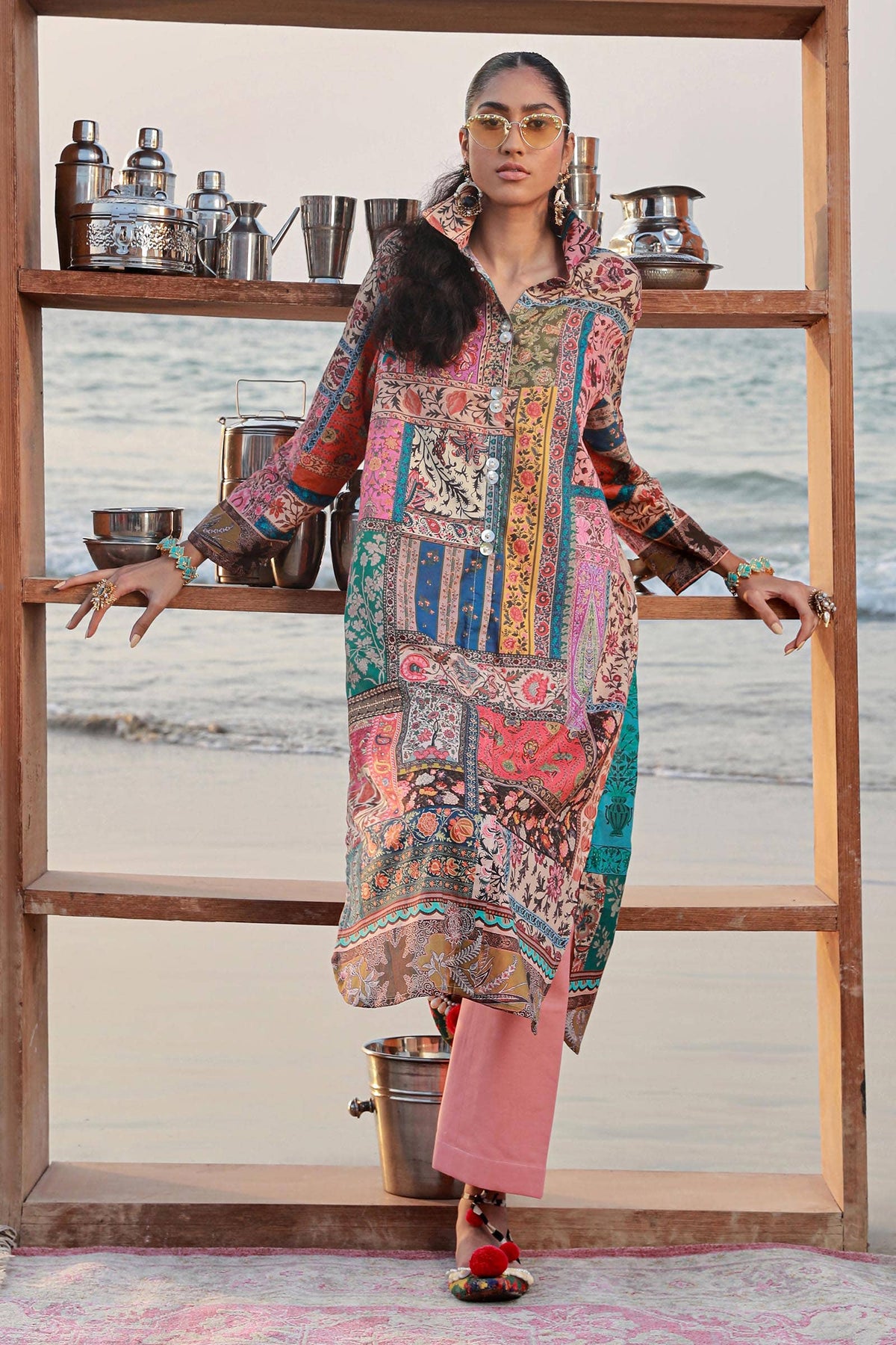 Sana Safinaz | Mahay Spring 24 | H241-014A-2C by Sana Safinaz - Designer Dress - Type: Ladies Clothes - Available at Libayah - 100% Original