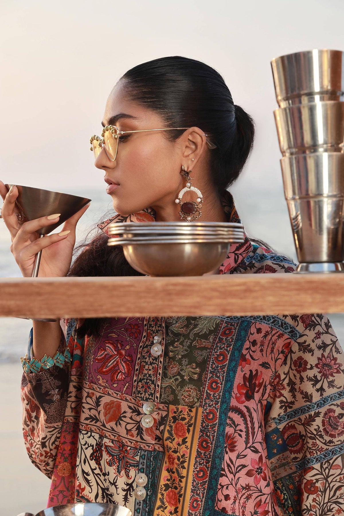 Sana Safinaz | Mahay Spring 24 | H241-014A-2C by Sana Safinaz - Designer Dress - Type: Ladies Clothes - Available at Libayah - 100% Original