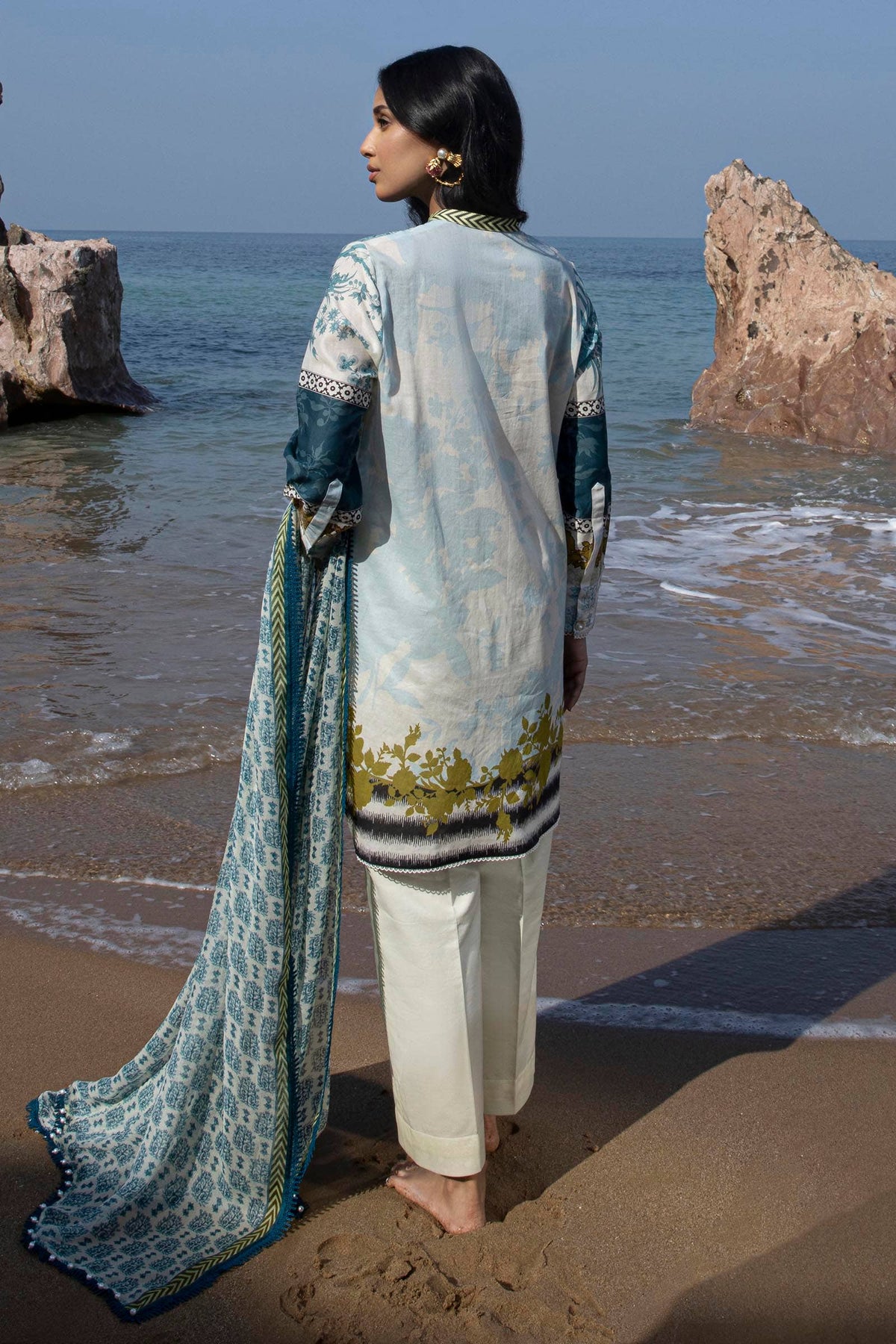 Sana Safinaz | Mahay Spring 24 | H241-015A-2I by Sana Safinaz - Designer Dress - Type: Ladies Clothes - Available at Libayah - 100% Original