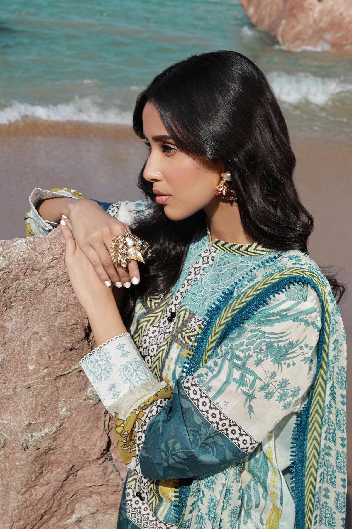 Sana Safinaz | Mahay Spring 24 | H241-015A-2I by Sana Safinaz - Designer Dress - Type: Ladies Clothes - Available at Libayah - 100% Original