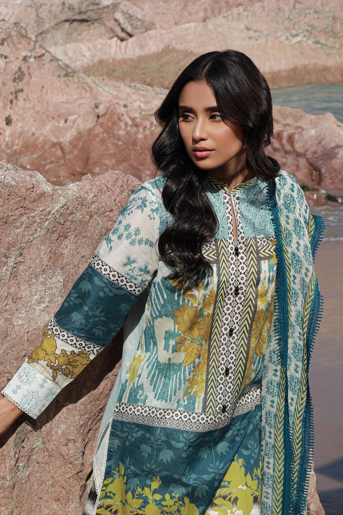 Sana Safinaz | Mahay Spring 24 | H241-015A-2I by Sana Safinaz - Designer Dress - Type: Ladies Clothes - Available at Libayah - 100% Original