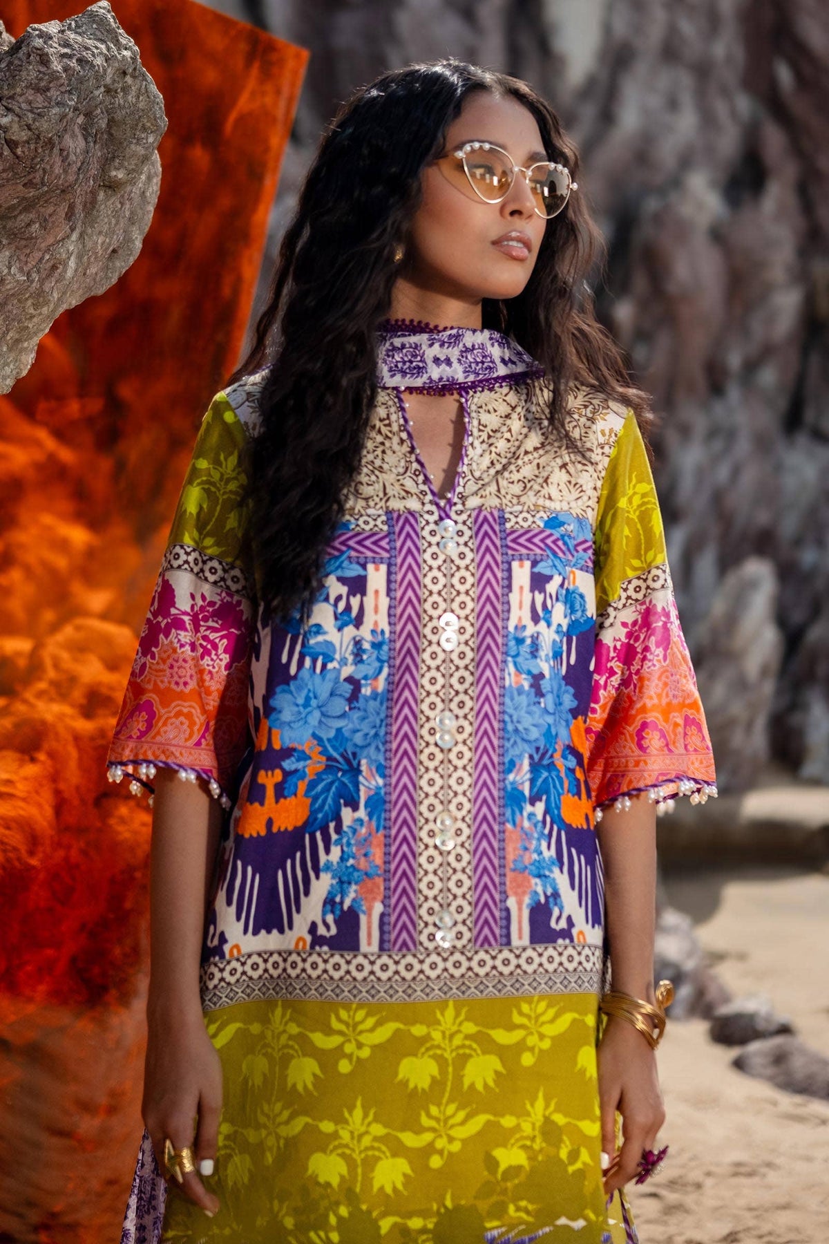 Sana Safinaz | Mahay Spring 24 | H241-015B-2I by Sana Safinaz - Designer Dress - Type: Ladies Clothes - Available at Libayah - 100% Original