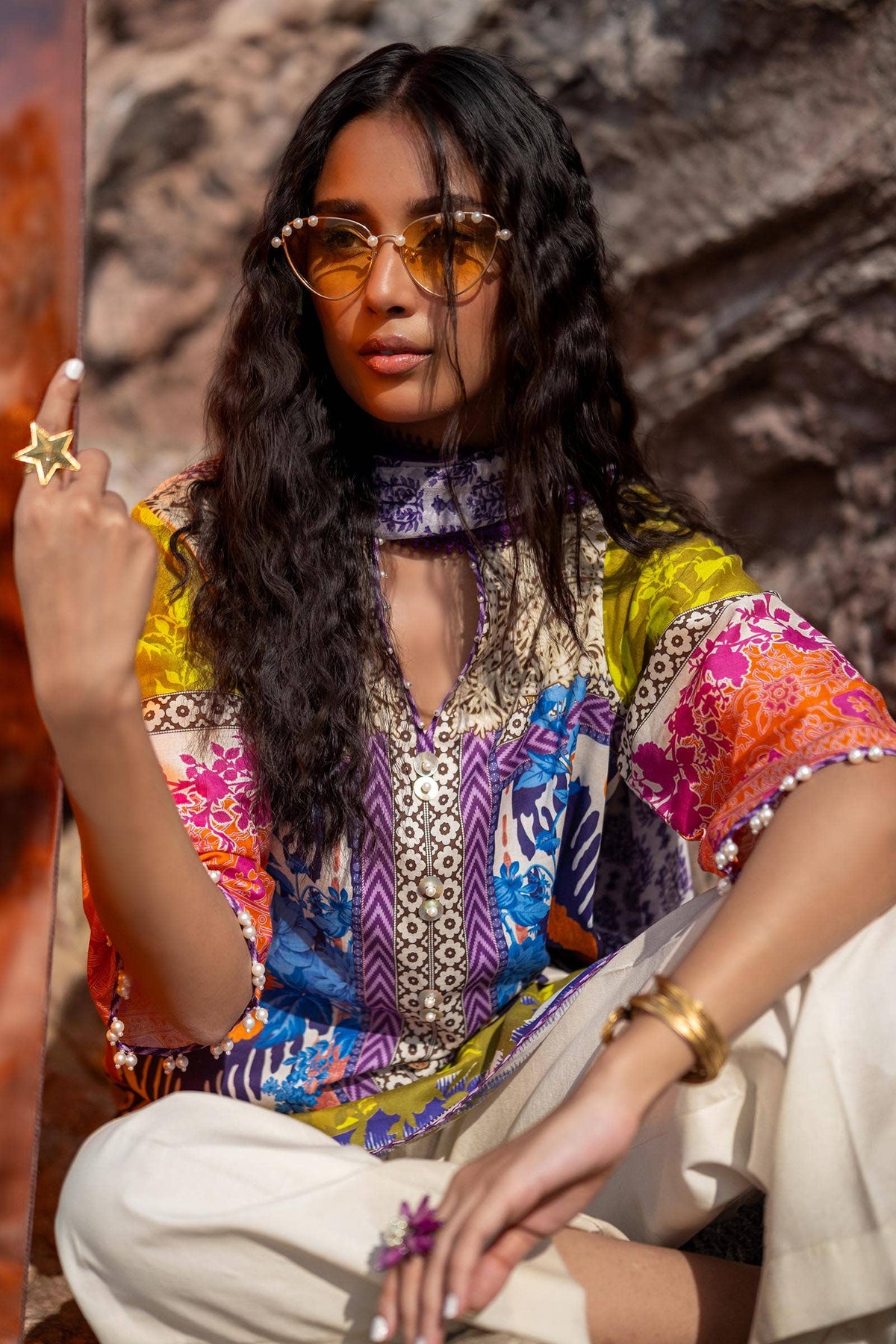 Sana Safinaz | Mahay Spring 24 | H241-015B-2I by Sana Safinaz - Designer Dress - Type: Ladies Clothes - Available at Libayah - 100% Original