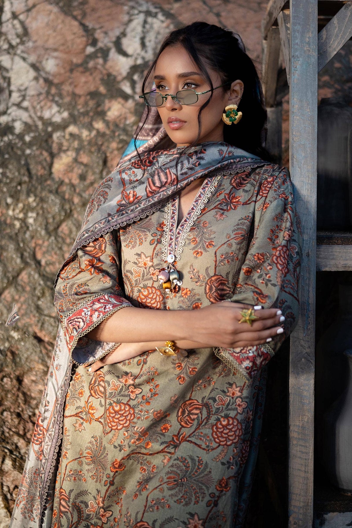 Sana Safinaz | Mahay Spring 24 | H241-016A-3CK by Sana Safinaz - Designer Dress - Type: Ladies Clothes - Available at Libayah - 100% Original