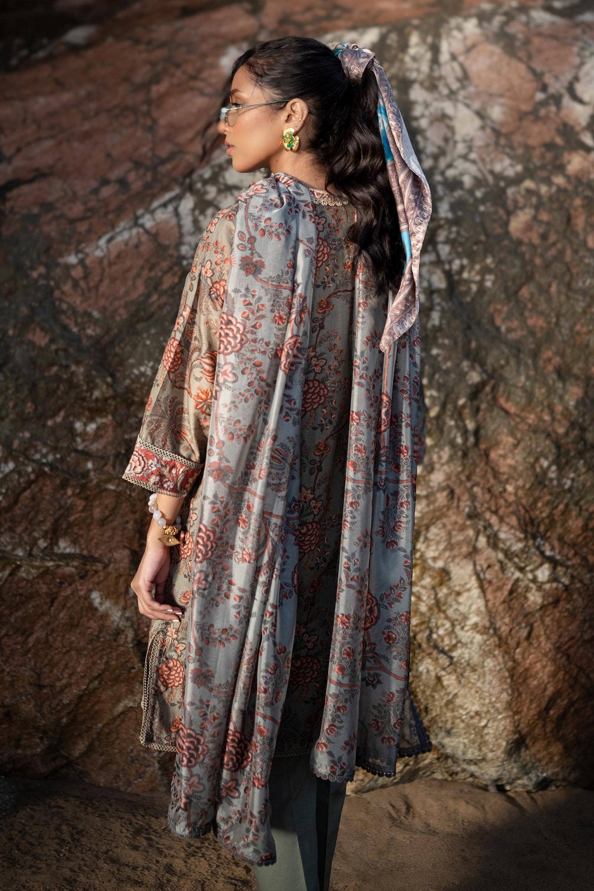 Sana Safinaz | Mahay Spring 24 | H241-016A-3CK by Sana Safinaz - Designer Dress - Type: Ladies Clothes - Available at Libayah - 100% Original