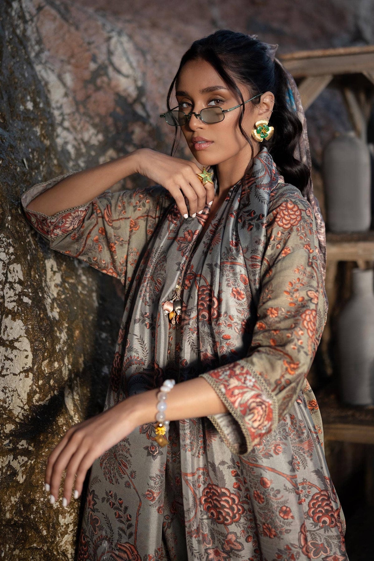 Sana Safinaz | Mahay Spring 24 | H241-016A-3CK by Sana Safinaz - Designer Dress - Type: Ladies Clothes - Available at Libayah - 100% Original