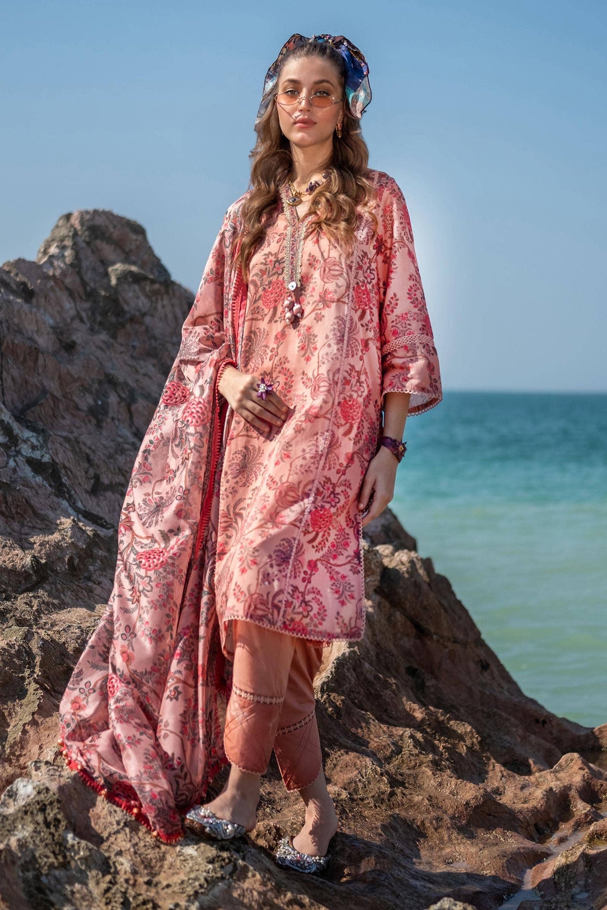 Sana Safinaz | Mahay Spring 24 | H241-016B-3CK by Sana Safinaz - Designer Dress - Type: Ladies Clothes - Available at Libayah - 100% Original