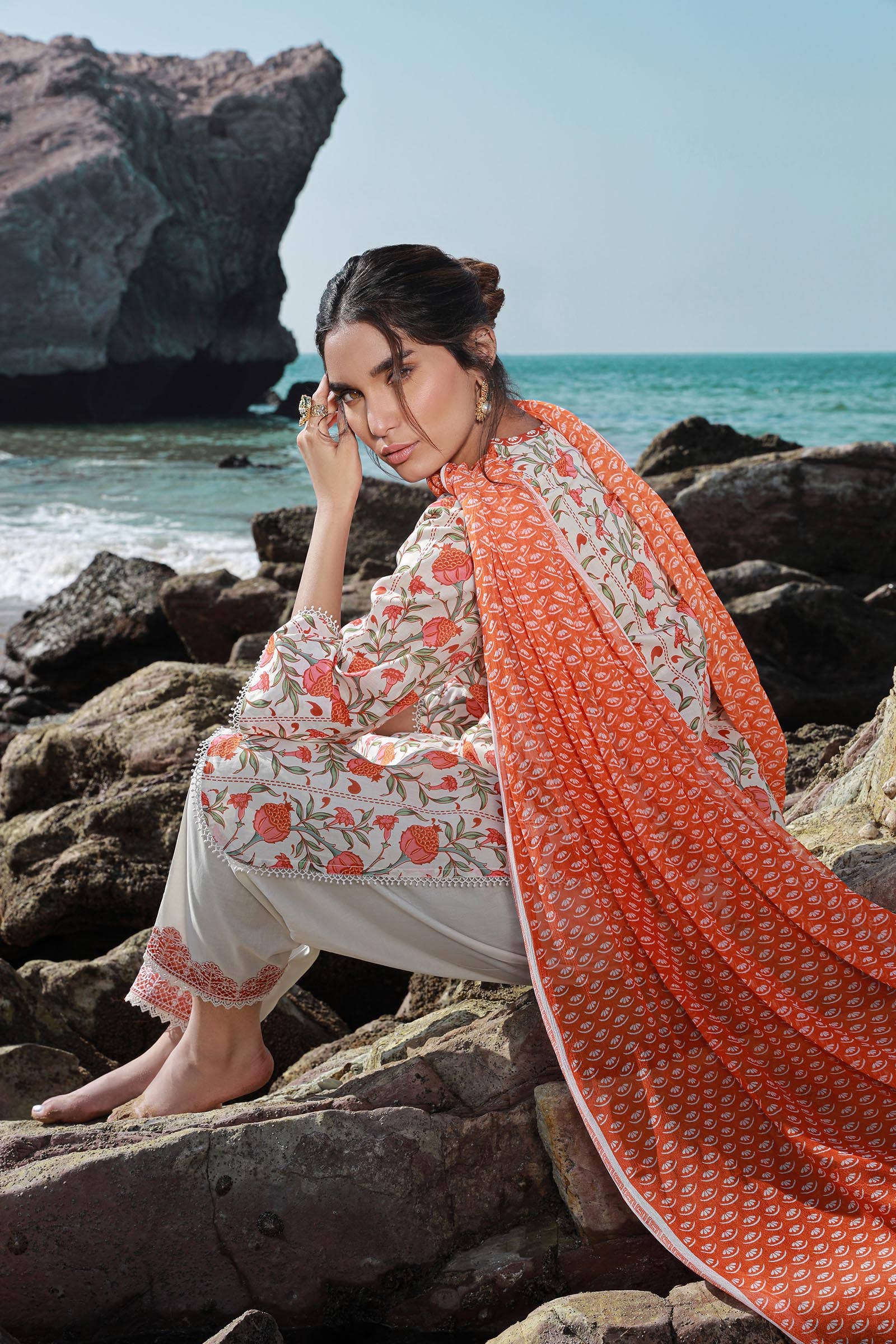 Sana Safinaz | Mahay Spring 24 | H241-002B-2BI by Sana Safinaz - Designer Dress - Type: Ladies Clothes - Available at Libayah - 100% Original