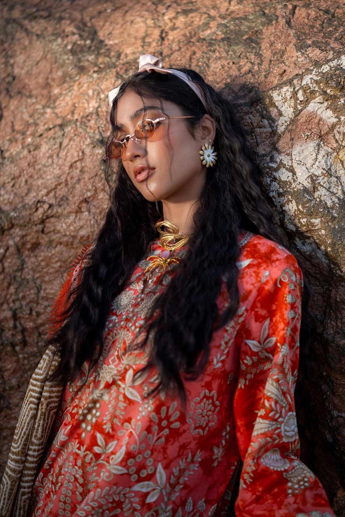 Sana Safinaz | Mahay Spring 24 | H241-018A-2BG by Sana Safinaz - Designer Dress - Type: Ladies Clothes - Available at Libayah - 100% Original