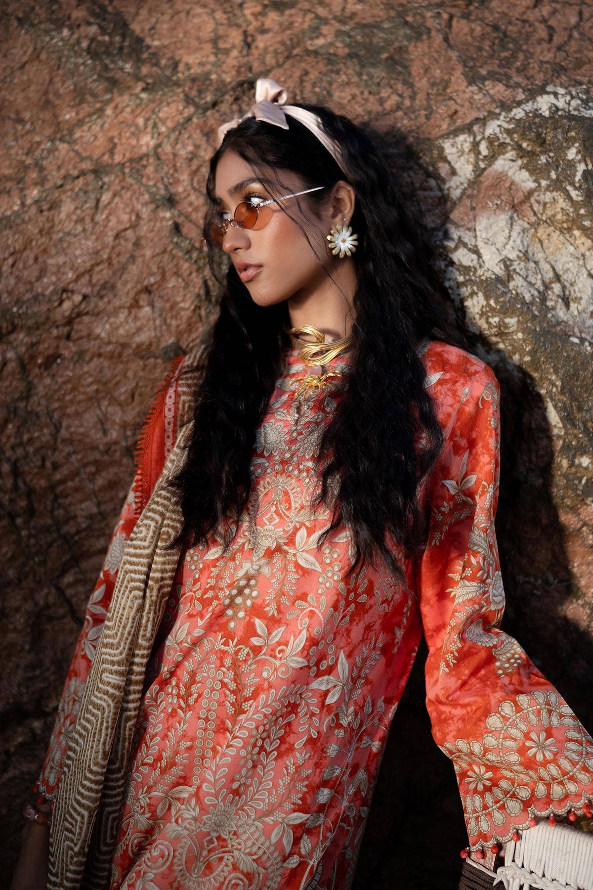 Sana Safinaz | Mahay Spring 24 | H241-018A-2BG by Sana Safinaz - Designer Dress - Type: Ladies Clothes - Available at Libayah - 100% Original