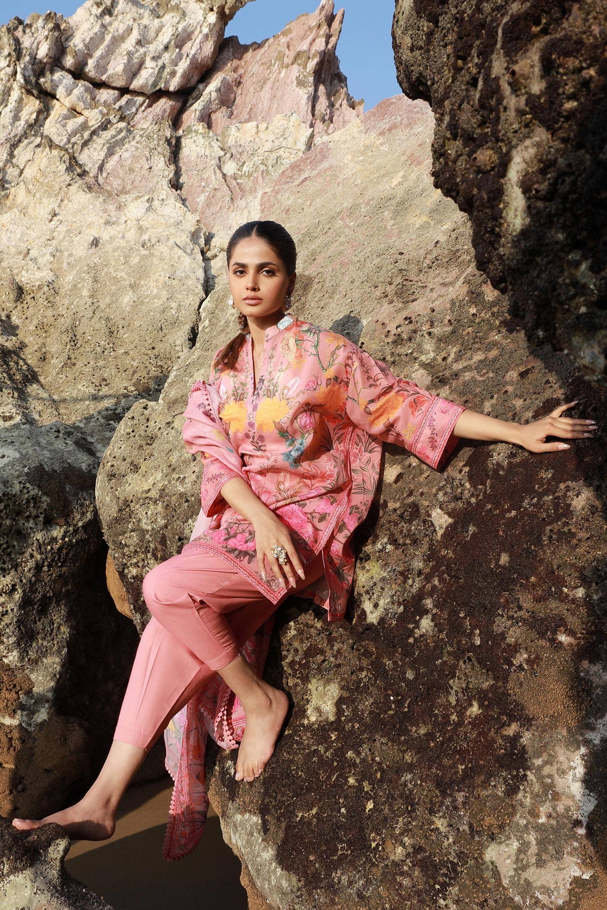 Sana Safinaz | Mahay Spring 24 | H241-019A-3CS by Sana Safinaz - Designer Dress - Type: Ladies Clothes - Available at Libayah - 100% Original