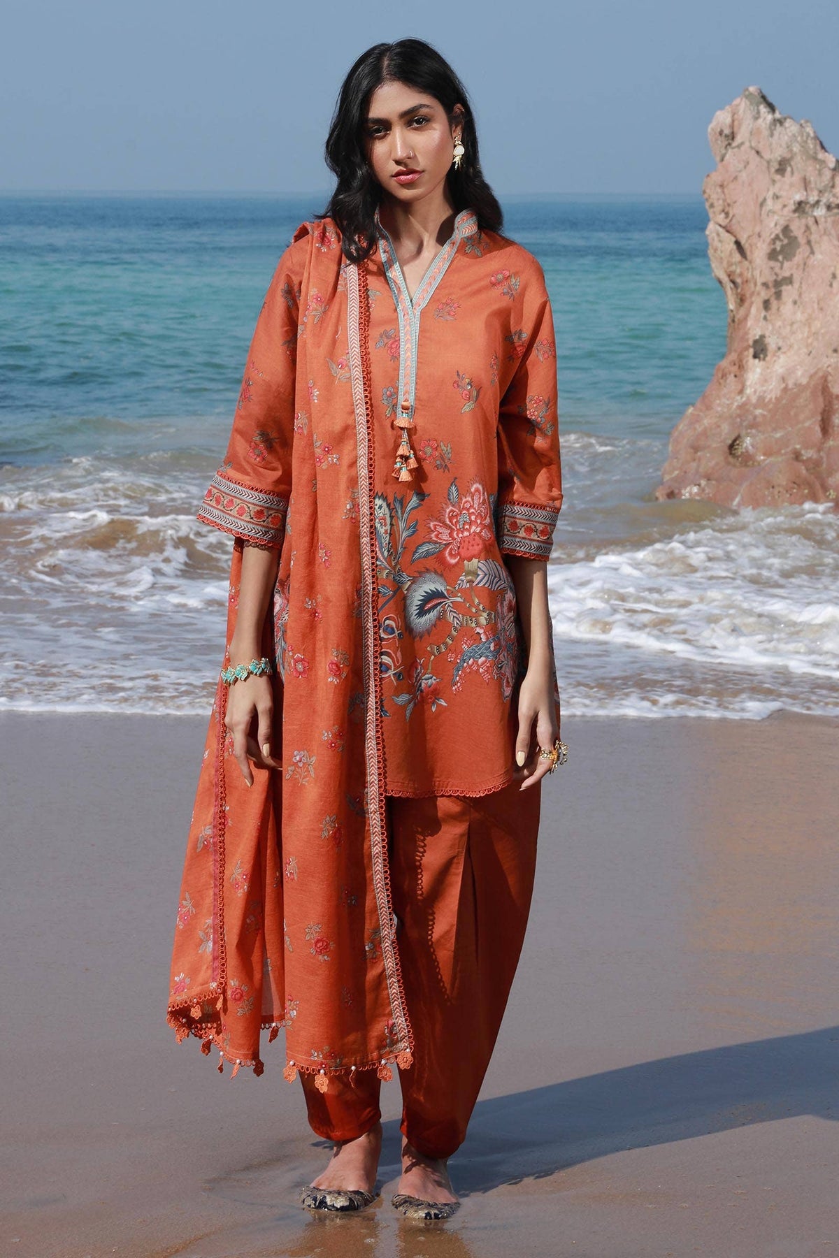 Sana Safinaz | Mahay Spring 24 | H241-020A-3CG by Sana Safinaz - Designer Dress - Type: Ladies Clothes - Available at Libayah - 100% Original