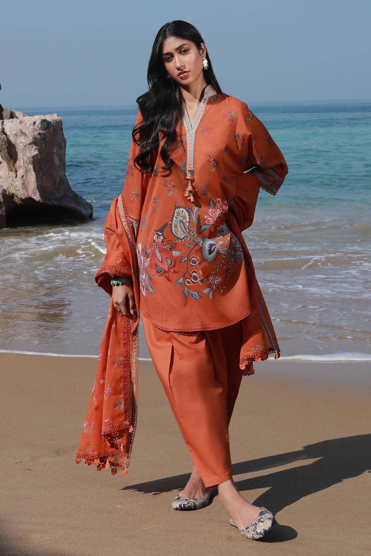 Sana Safinaz | Mahay Spring 24 | H241-020A-3CG by Sana Safinaz - Designer Dress - Type: Ladies Clothes - Available at Libayah - 100% Original