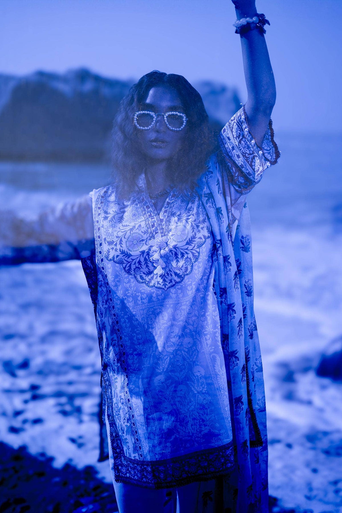 Sana Safinaz | Mahay Spring 24 | H241-003A-2BI by Sana Safinaz - Designer Dress - Type: Ladies Clothes - Available at Libayah - 100% Original