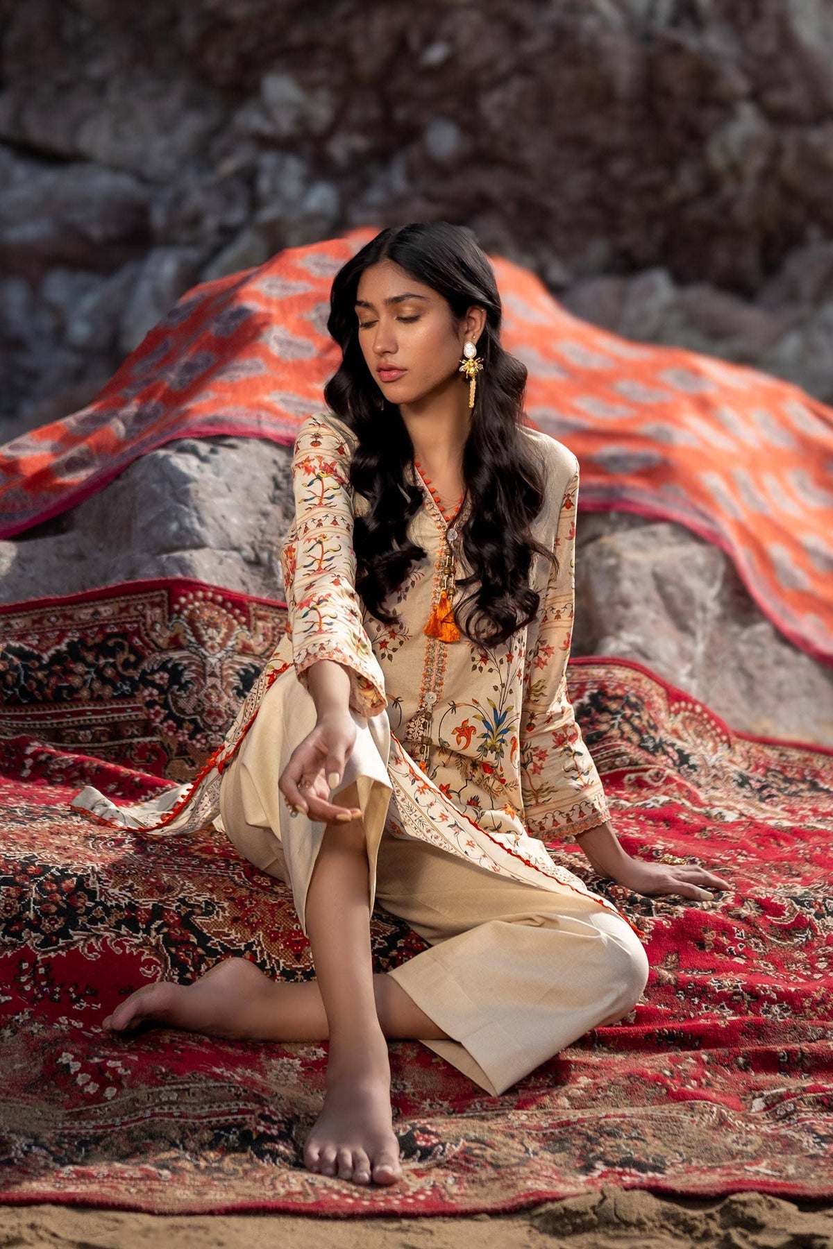 Sana Safinaz | Mahay Spring 24 | H241-023A-2DD by Sana Safinaz - Designer Dress - Type: Ladies Clothes - Available at Libayah - 100% Original