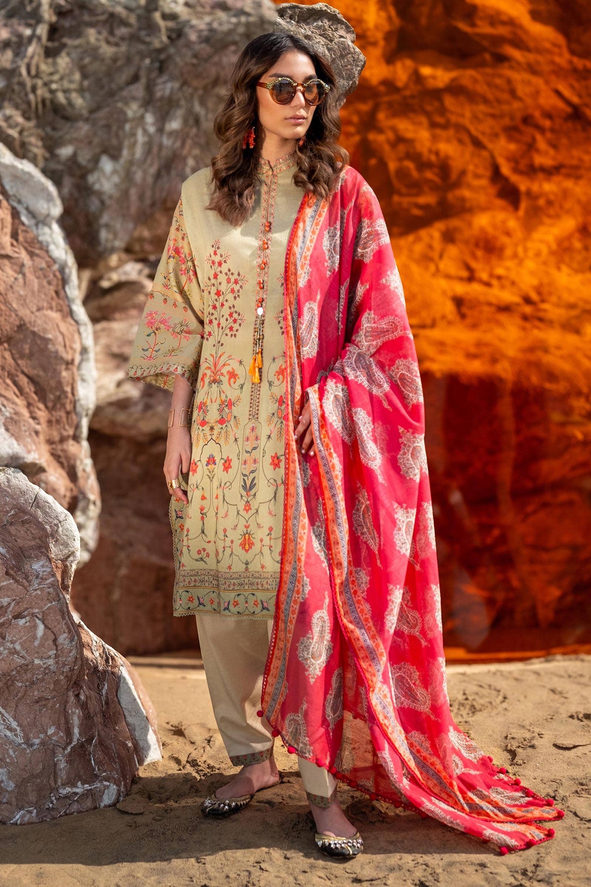 Sana Safinaz | Mahay Spring 24 | H241-023B-2DD by Sana Safinaz - Designer Dress - Type: Ladies Clothes - Available at Libayah - 100% Original