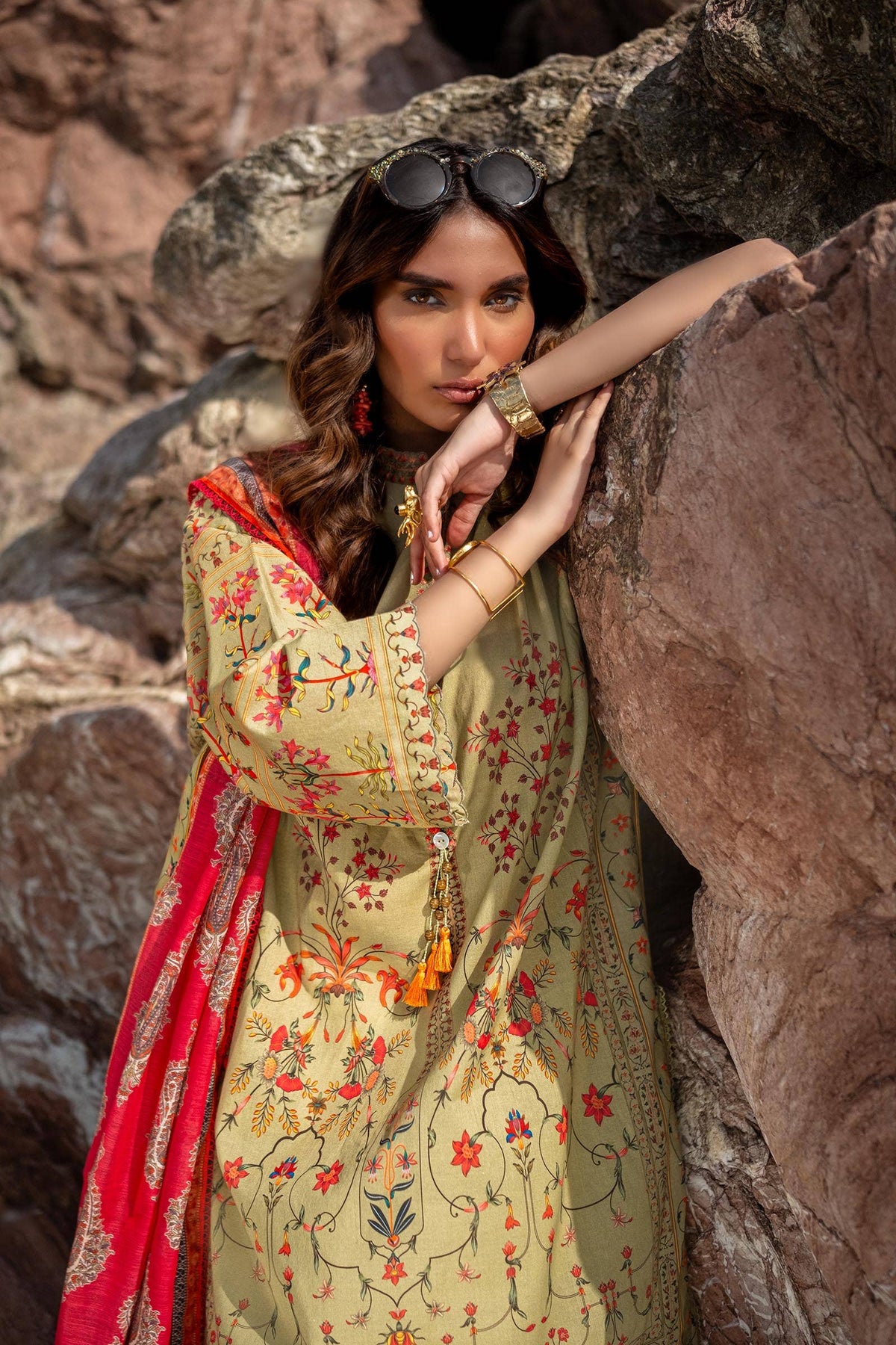 Sana Safinaz | Mahay Spring 24 | H241-023B-2DD by Sana Safinaz - Designer Dress - Type: Ladies Clothes - Available at Libayah - 100% Original
